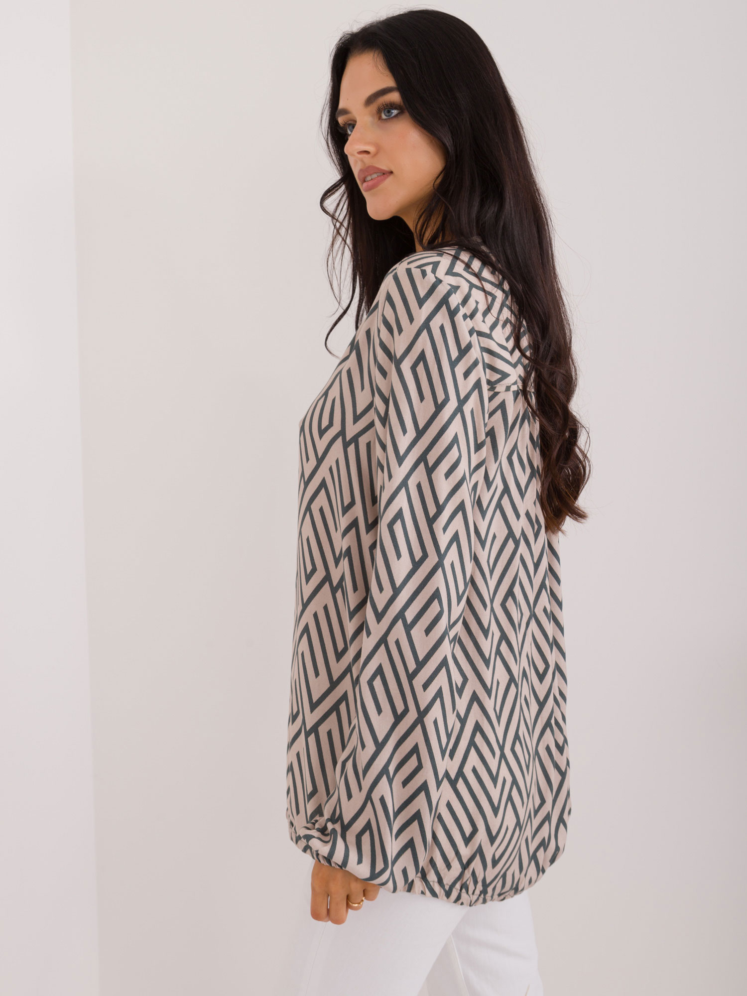 Blouse-D73771M11186B-beige