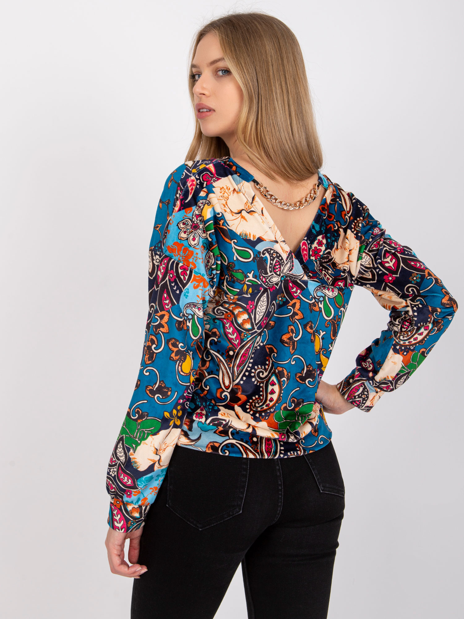 Blouse-DHJ-BZ-6550-3.14P-dark blue