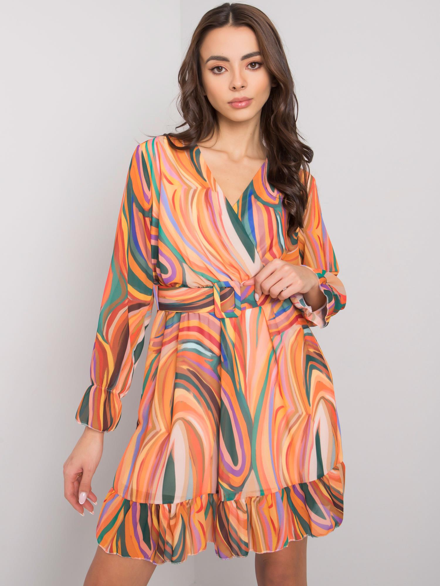 Dress-DHJ-SK-12220-4.21-Orange