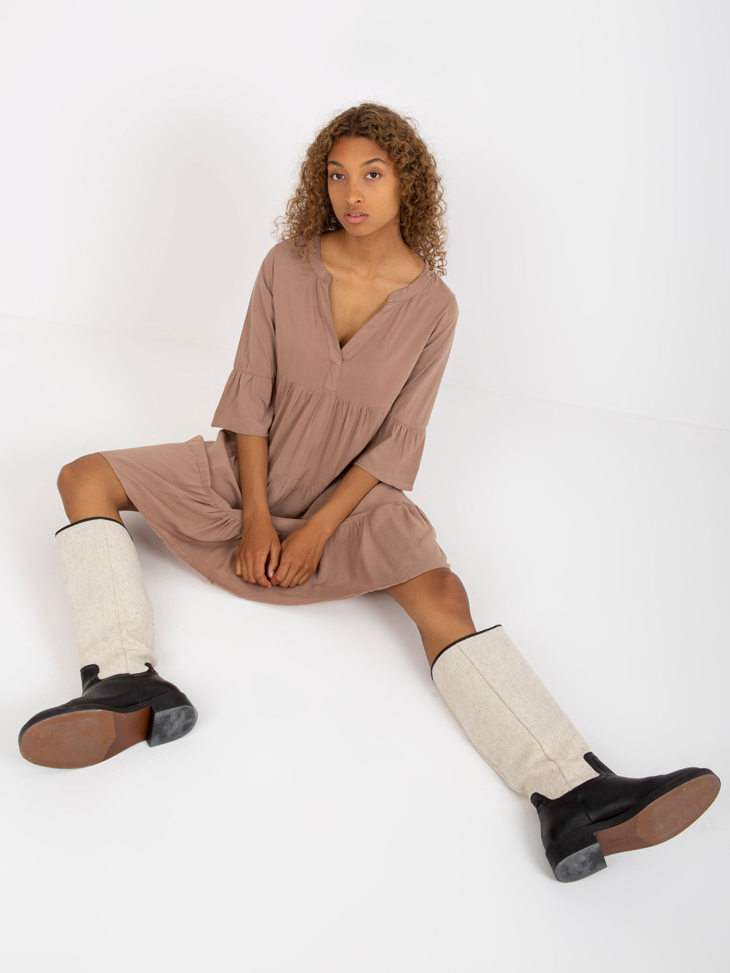 Dress-D73761M30214A3-dark beige