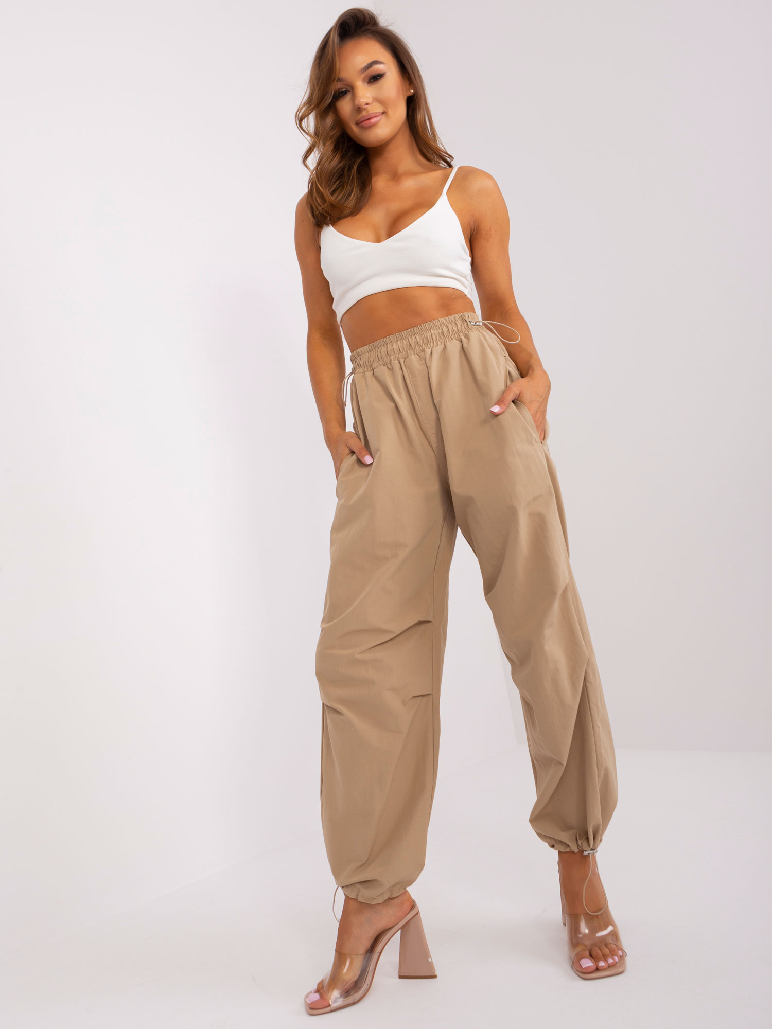 Trousers-TW-SP-OB056.86P-dark beige