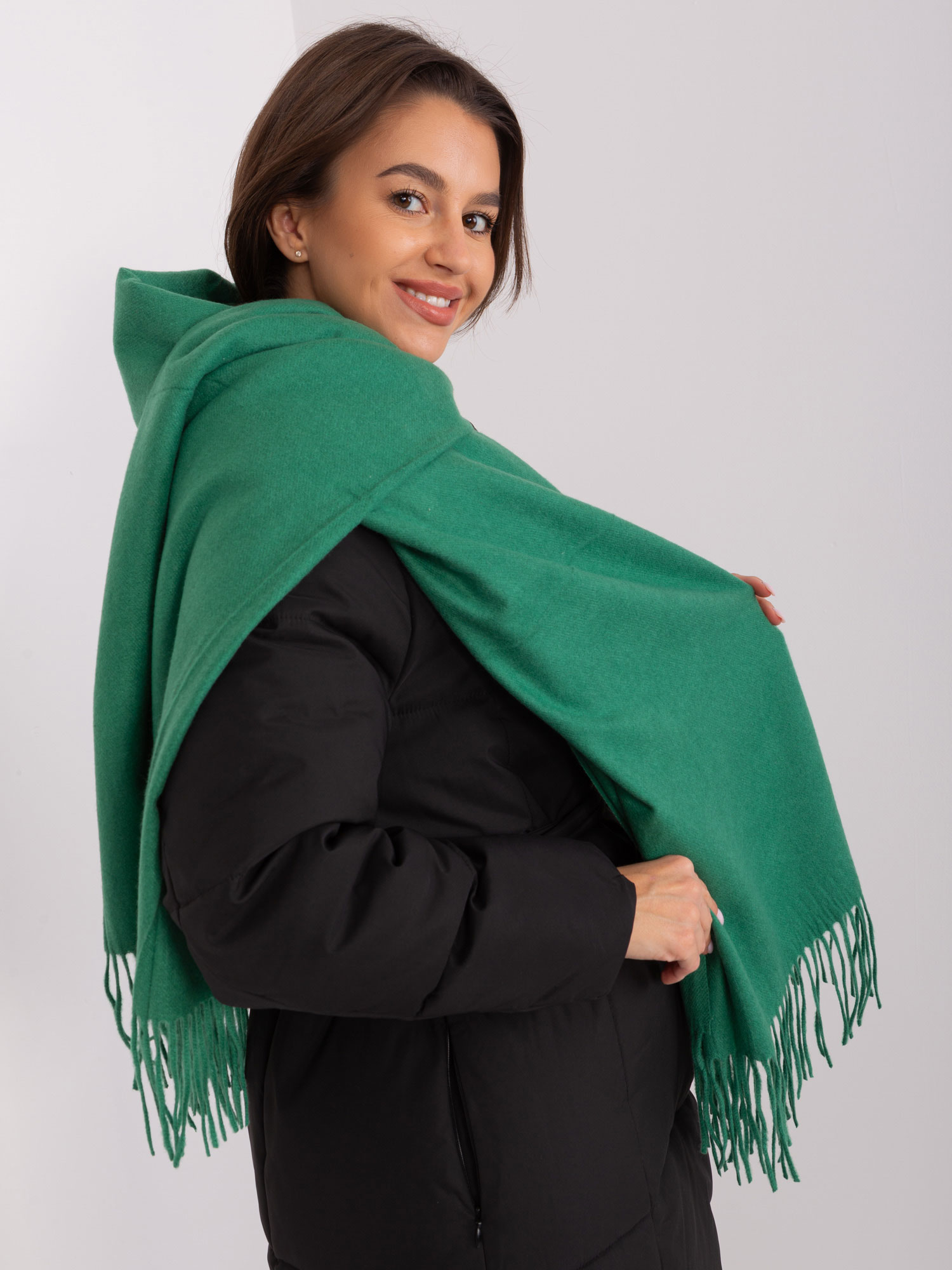 Scarf-AT-SZ-23185.93P-dark green