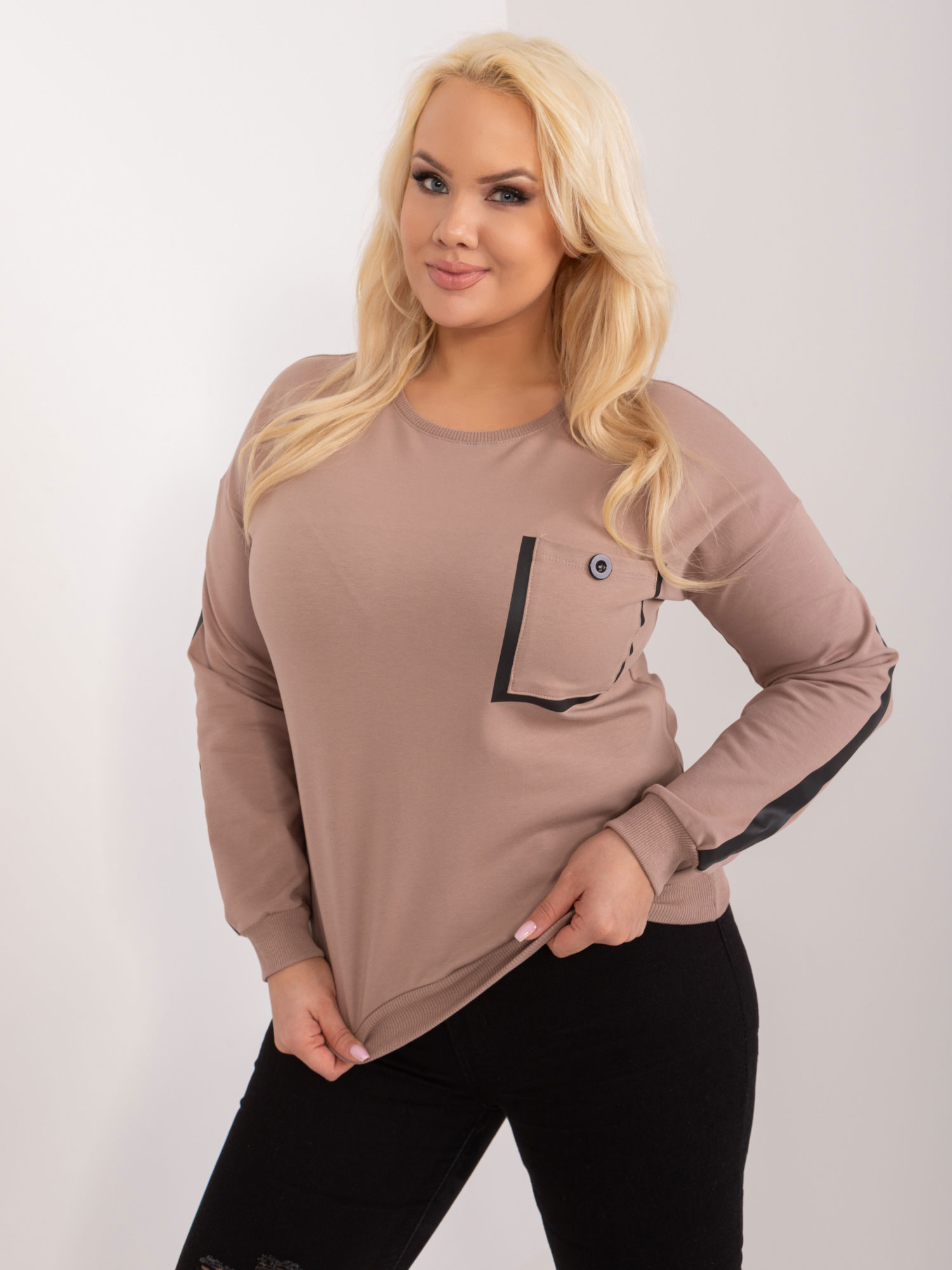 Blouse-RV-BZ-9329.57-dark beige