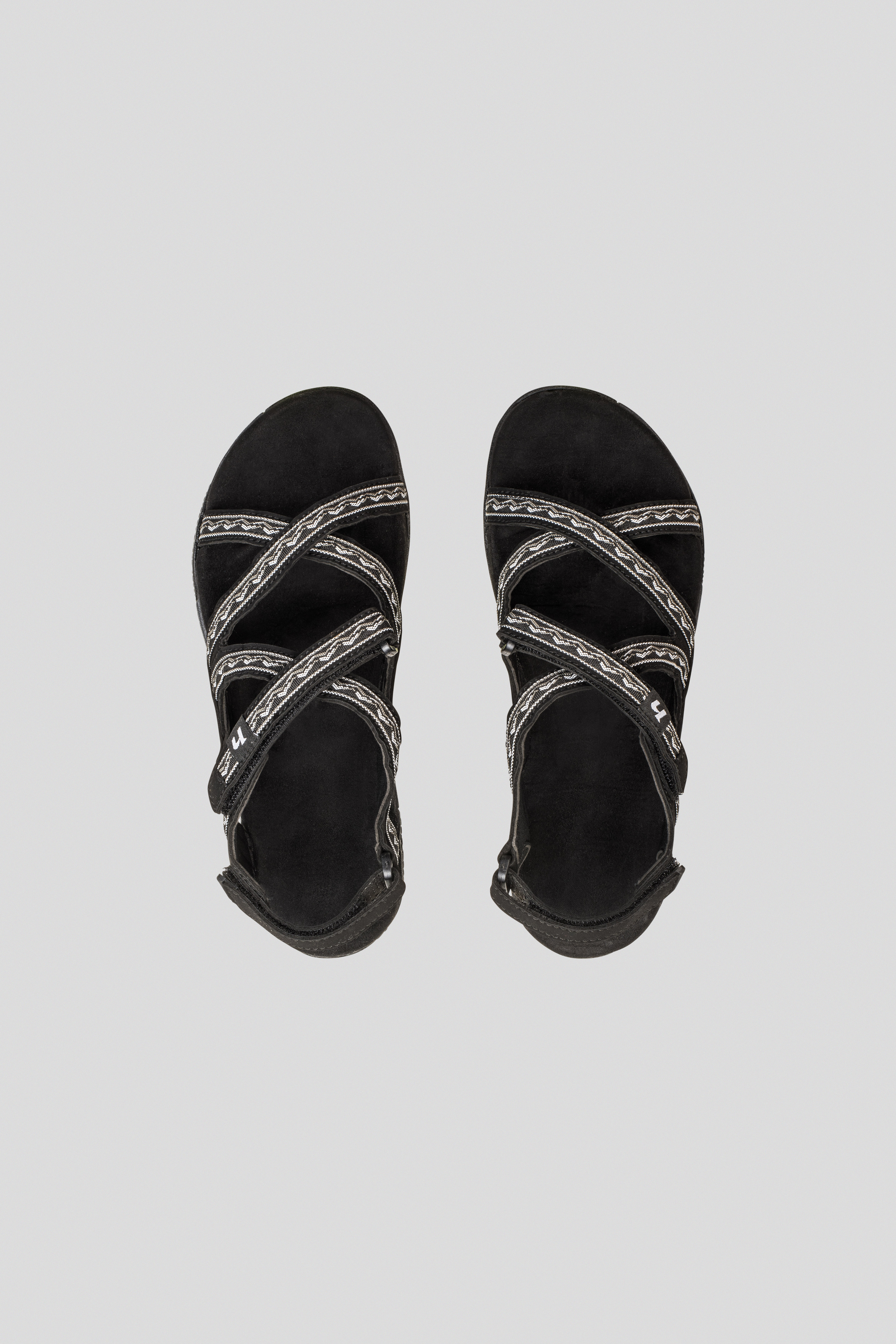 Sandale pentru femei Hannah - gri, negru