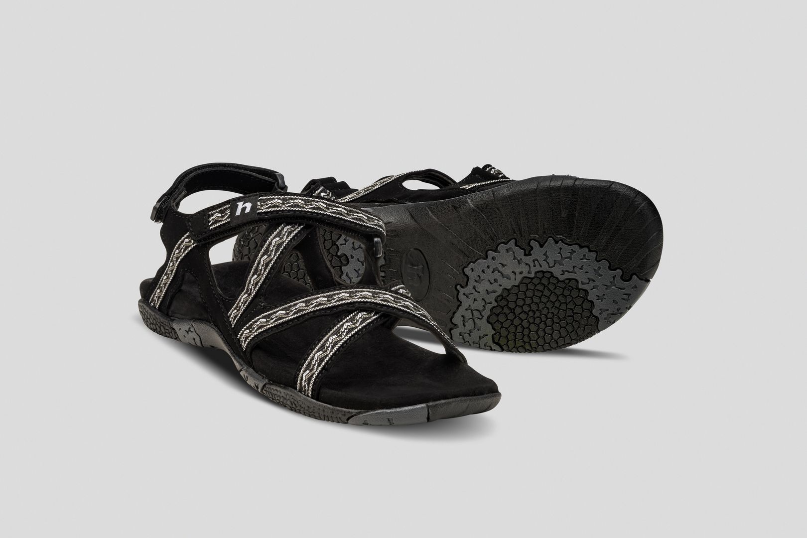 Sandale pentru femei Hannah - gri, negru