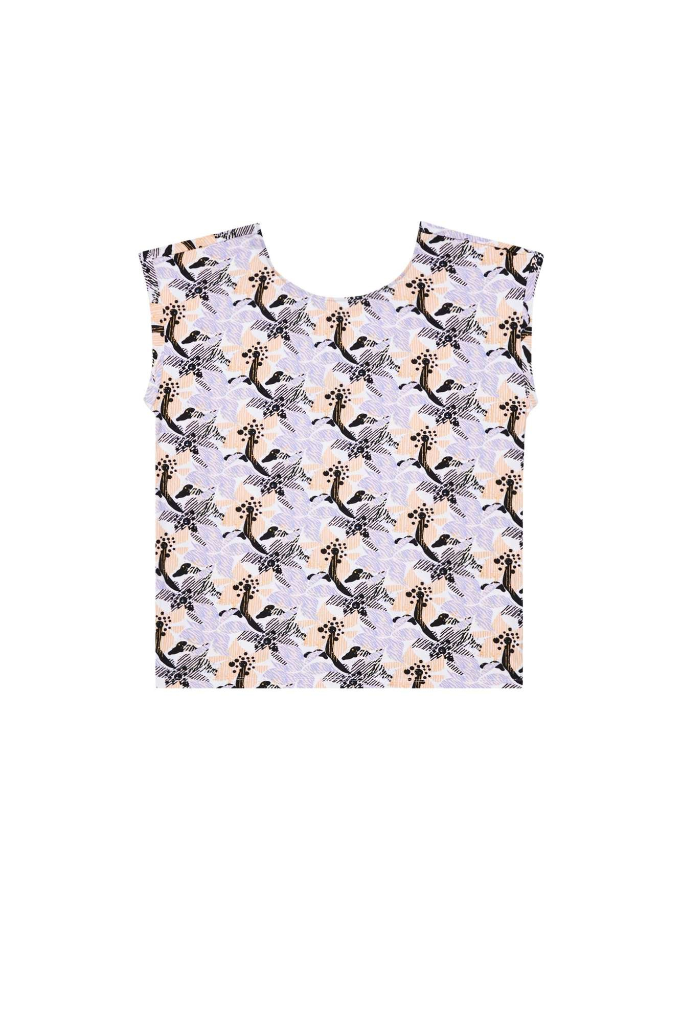 Blouse with decorative back