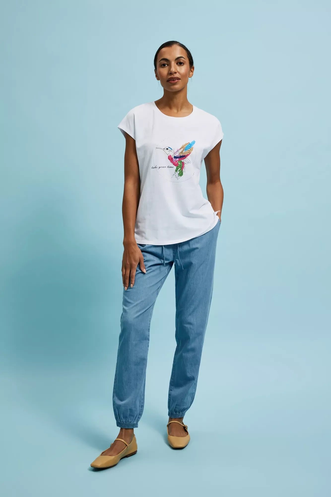 Women&#039;s T-shirt MOODO - white