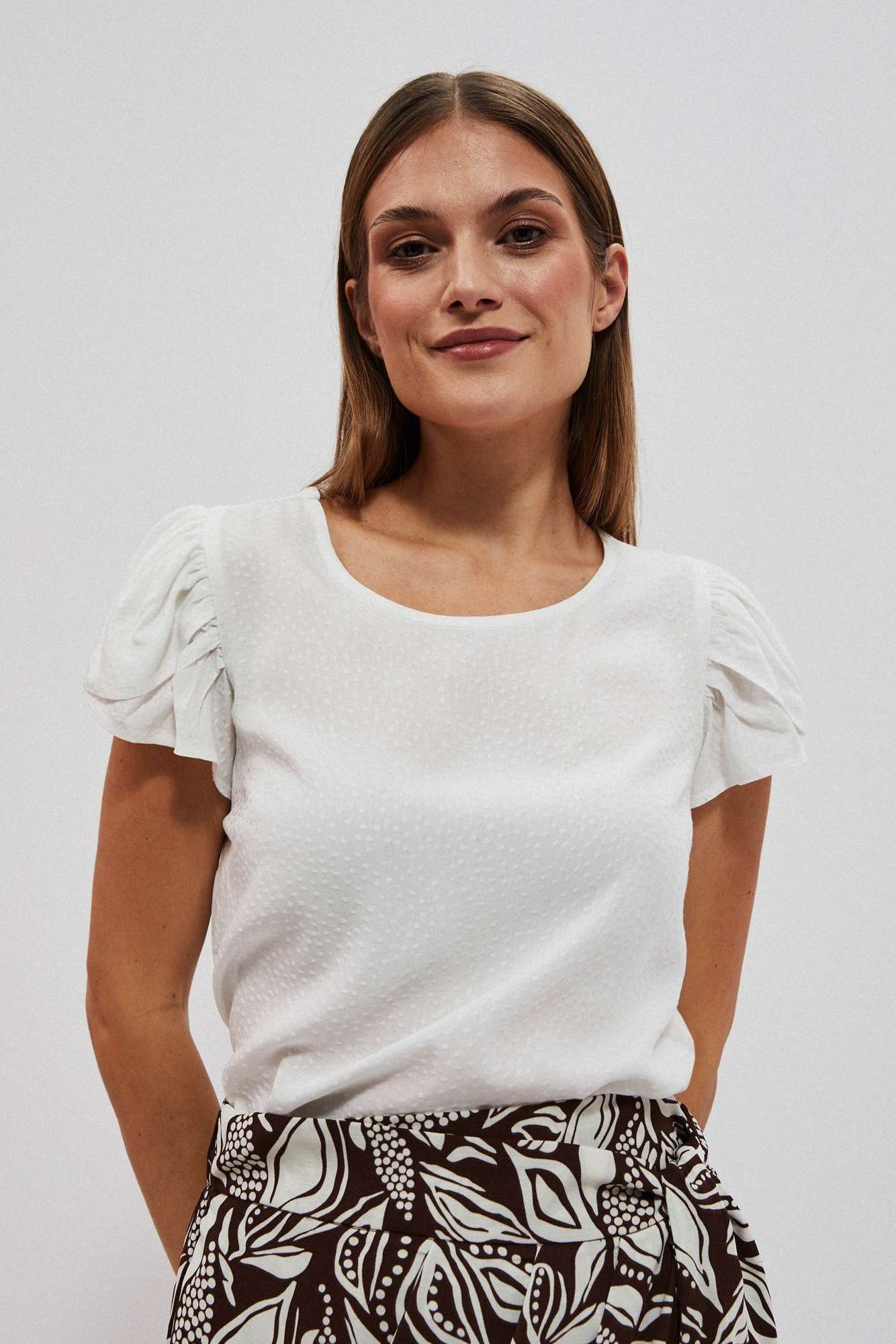 WOMEN'S SHIRT L-KO-4024 WHITE