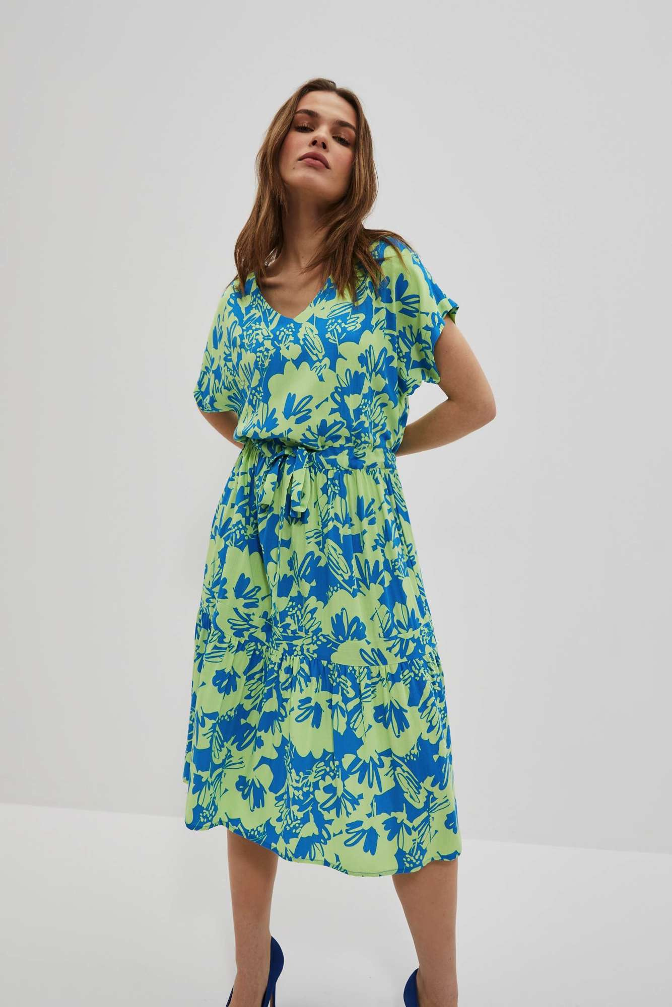 Marisse Women's Dress L-Su-4039 Fresh Blue