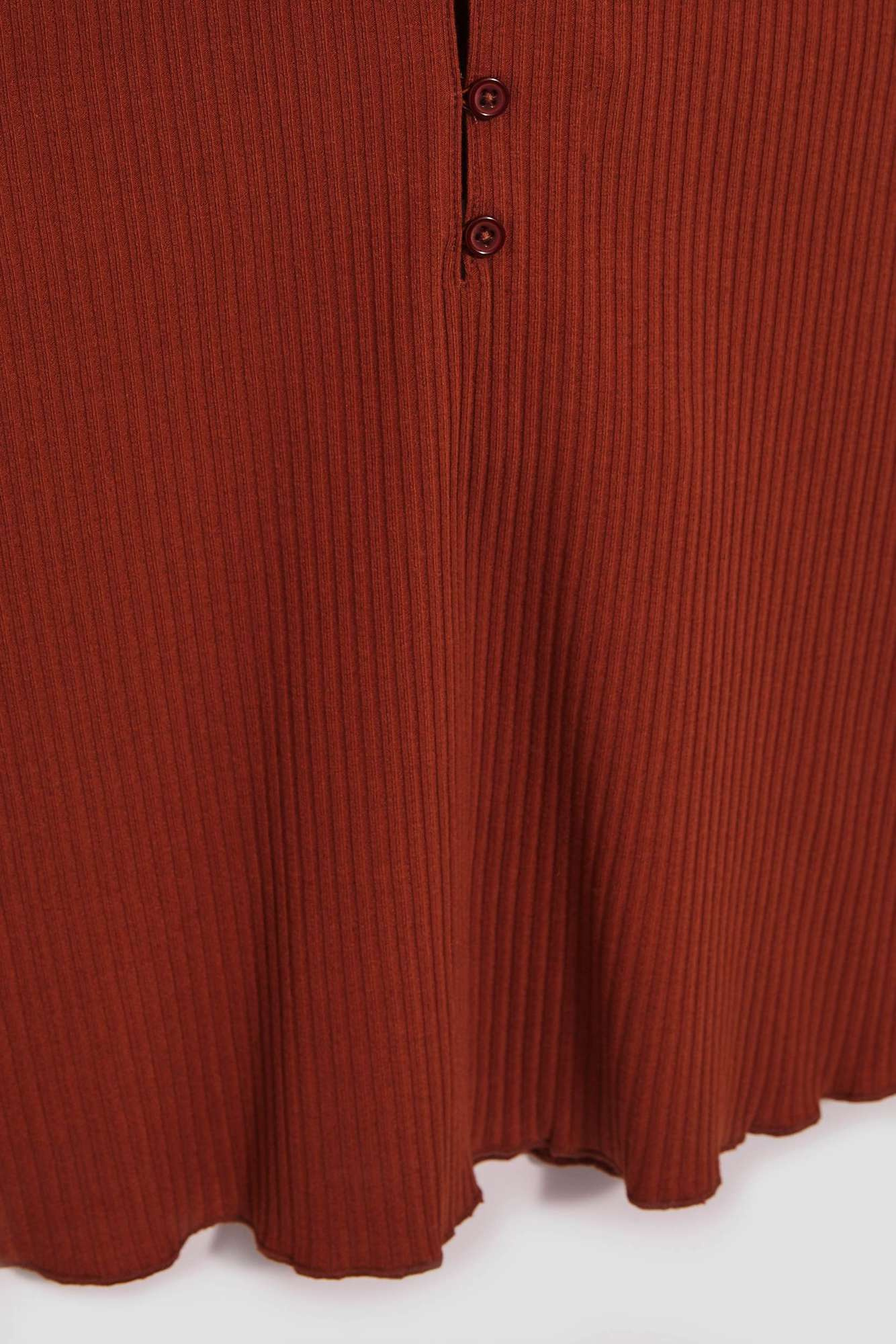 WOMEN'S TOP L-TS-4065 BROWN