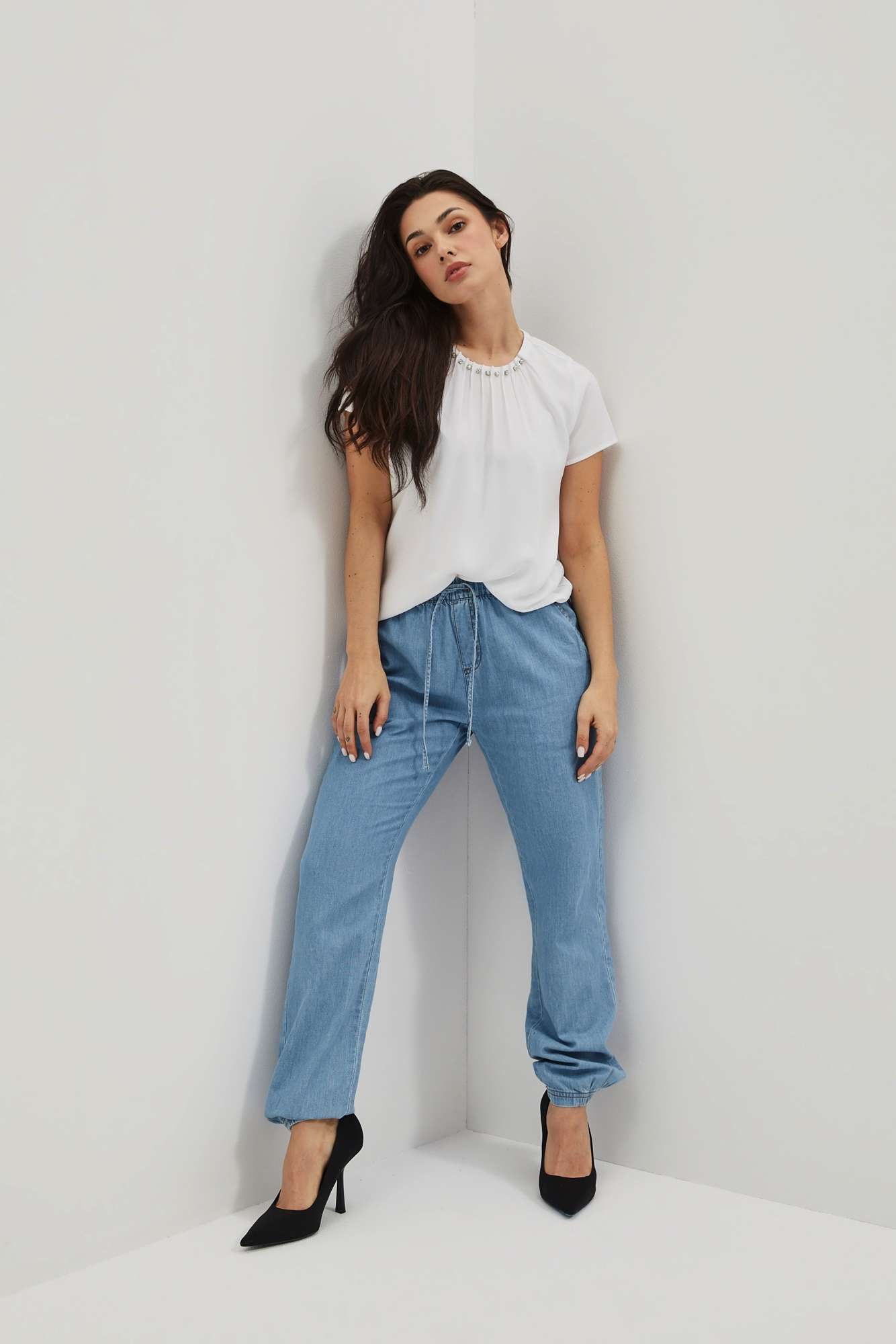 WOMEN'S JEANS L-JE-4004 BLUE