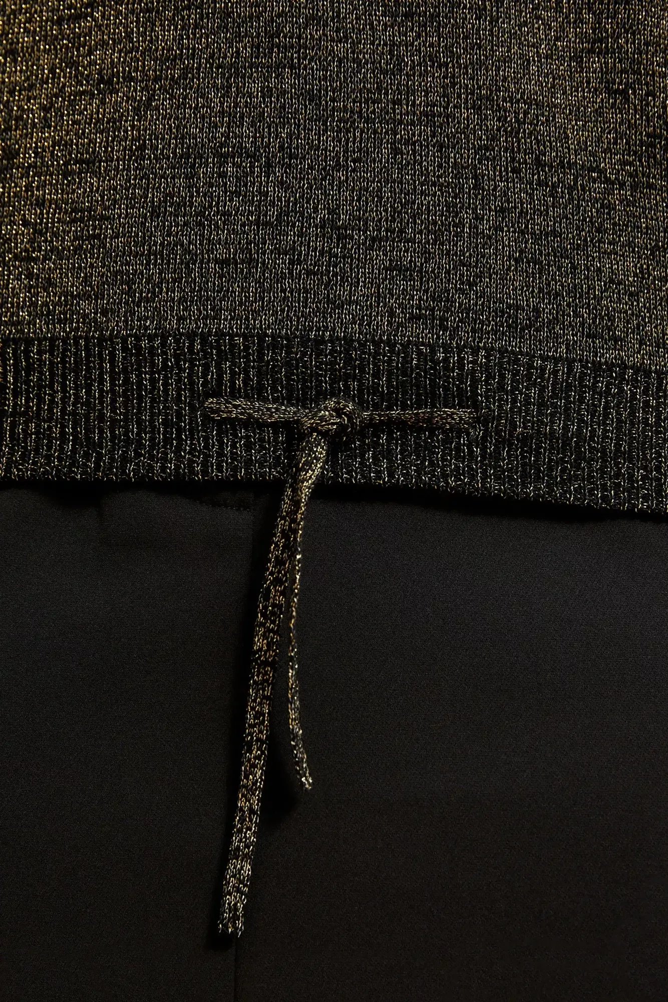 Sweater with metallic thread