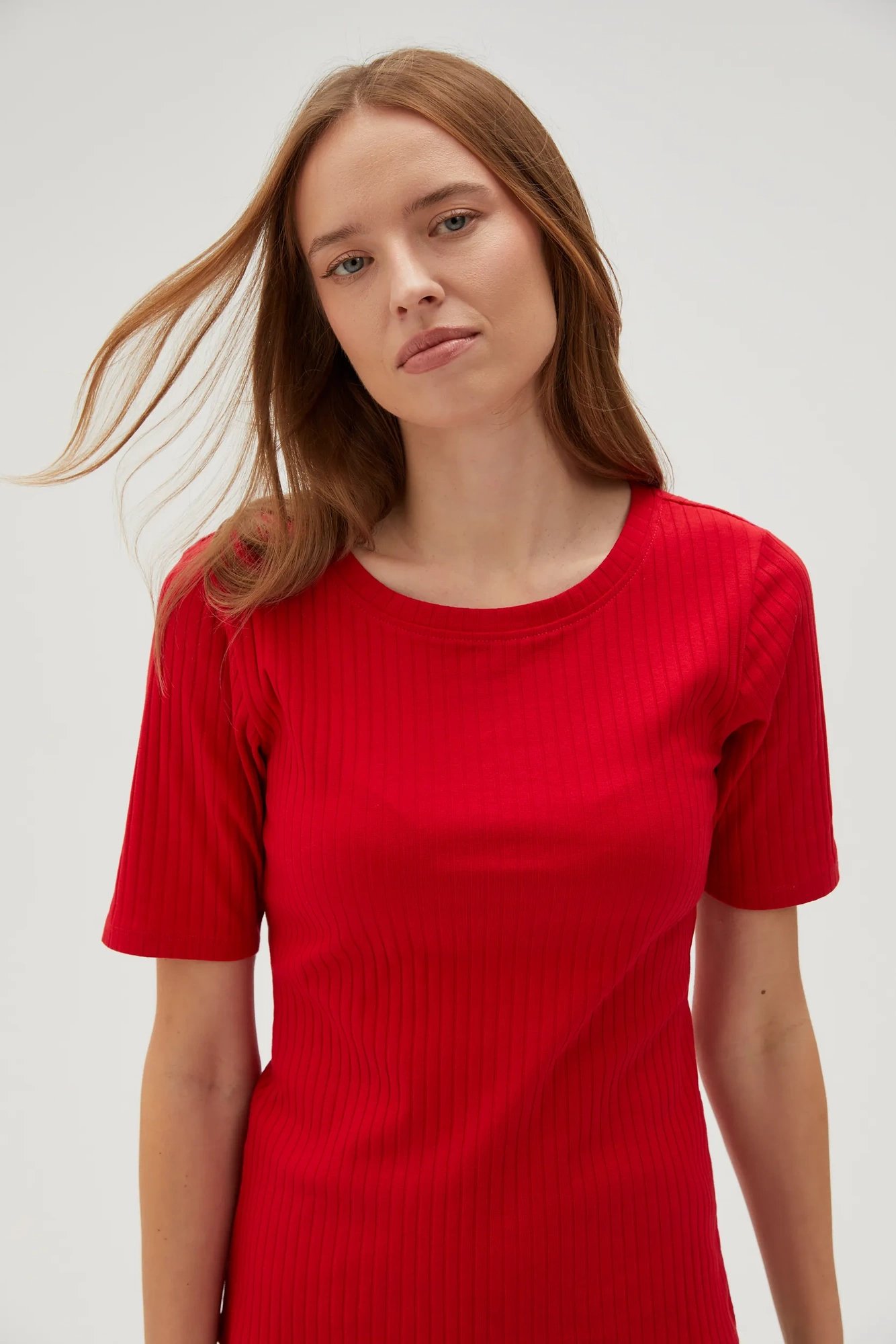 Marisse Women's T-Shirt L-Ts-4602 Red