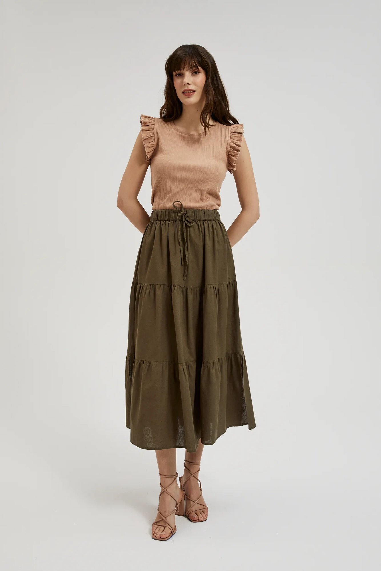 Women's blouse MOODO - dark beige