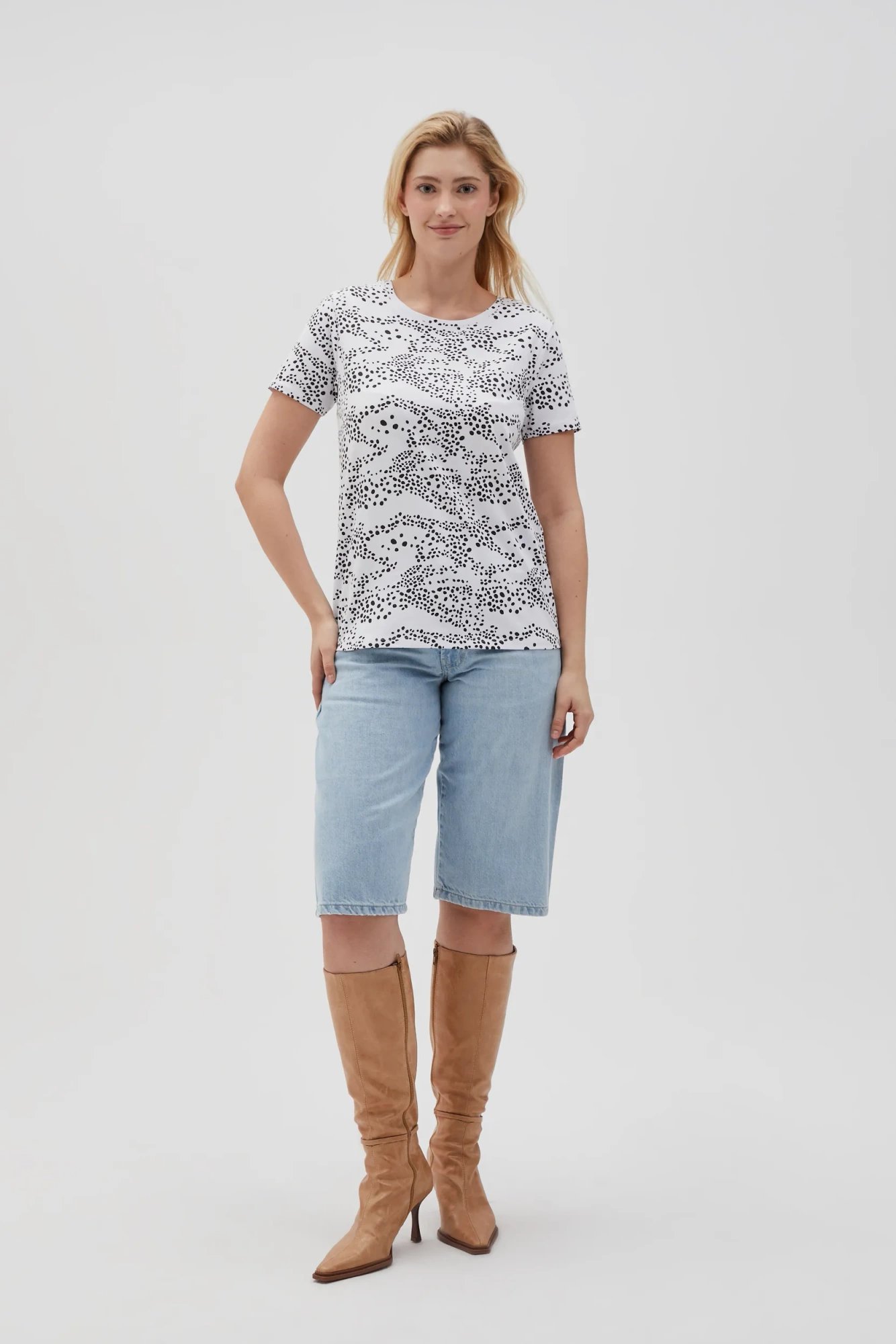 Marisse Women's T-Shirt L-Ts-4631 White