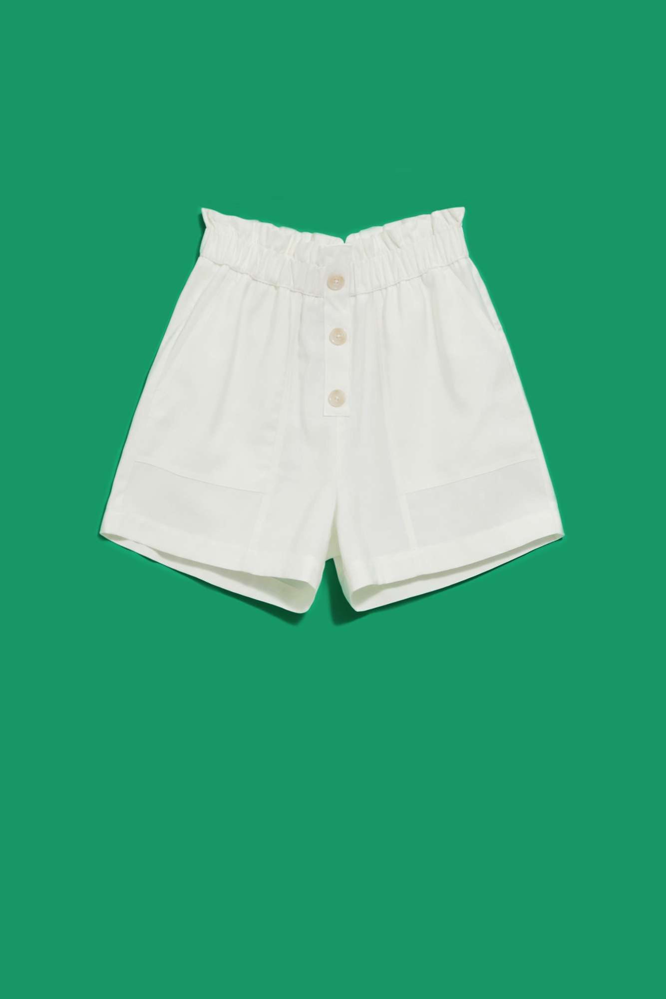 WOMEN&#039;S SHORTS L-SH-4019 WHITE