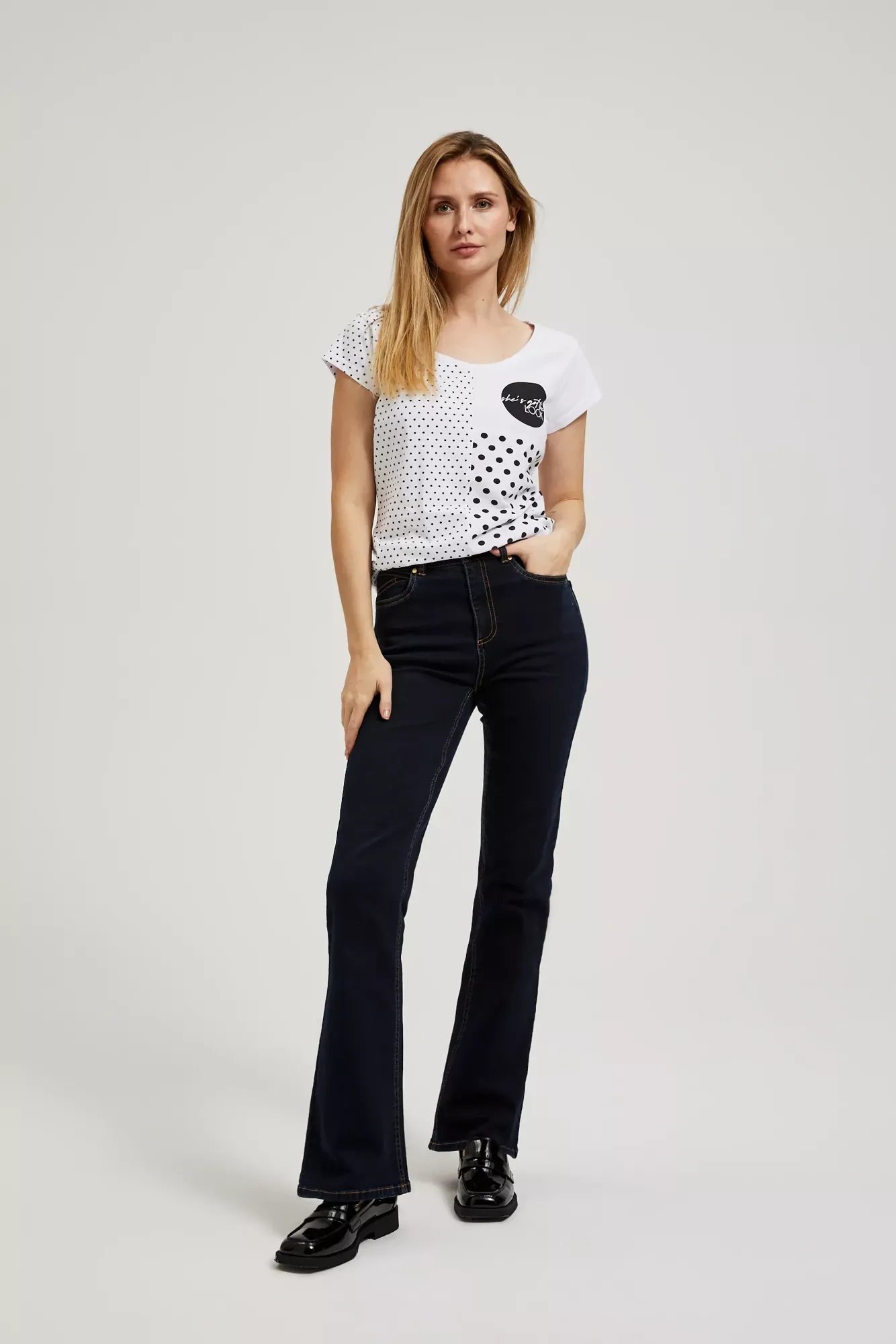 Women's T-shirt with dots MOODO