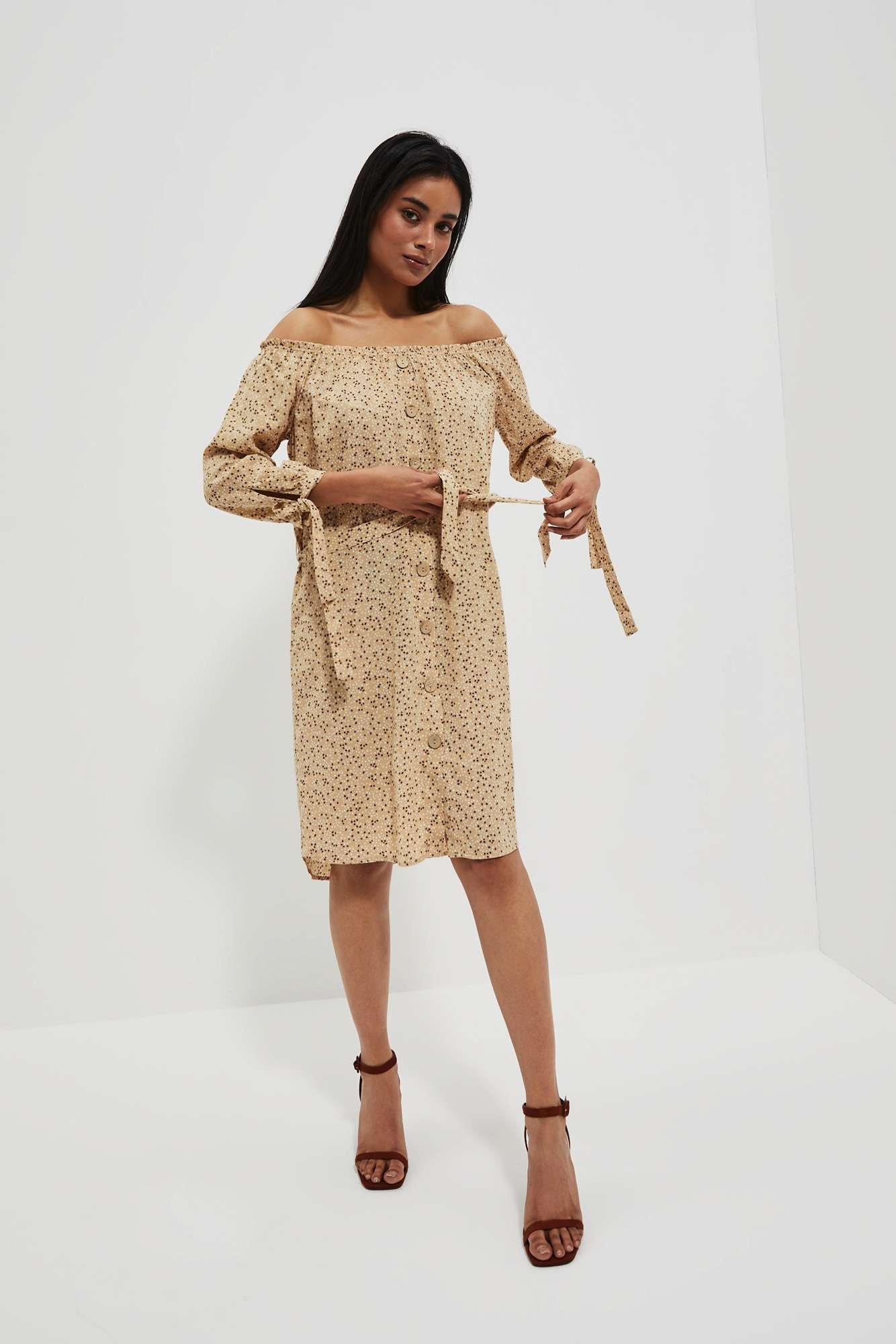 Marisse Women's Dress L-Su-4031 D.Beige