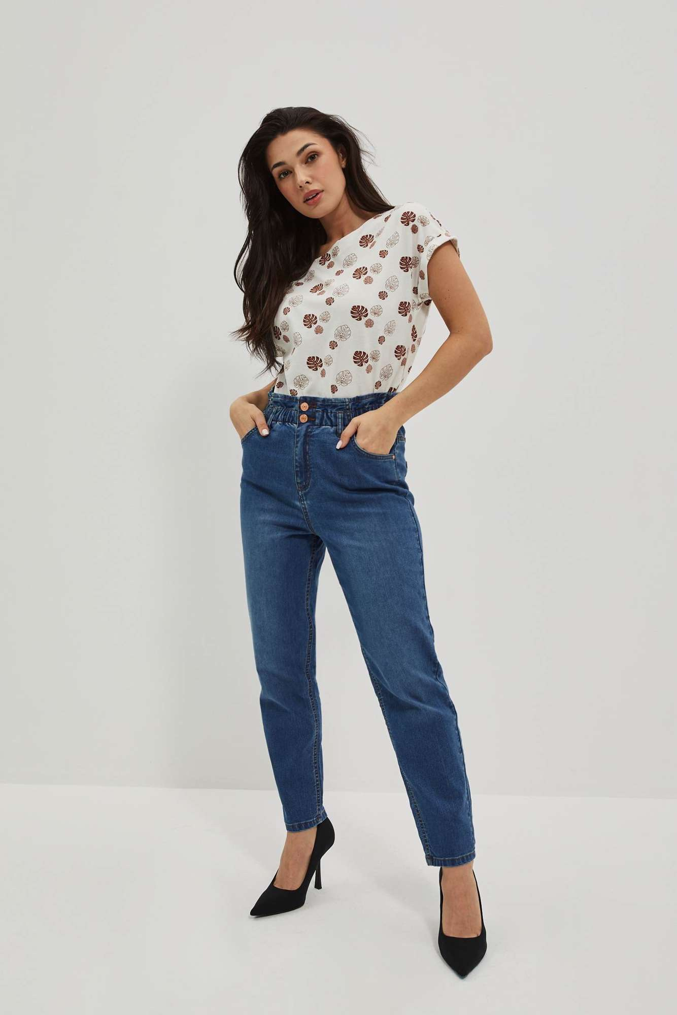 WOMEN'S T-SHIRT L-TS-4021 WHITE