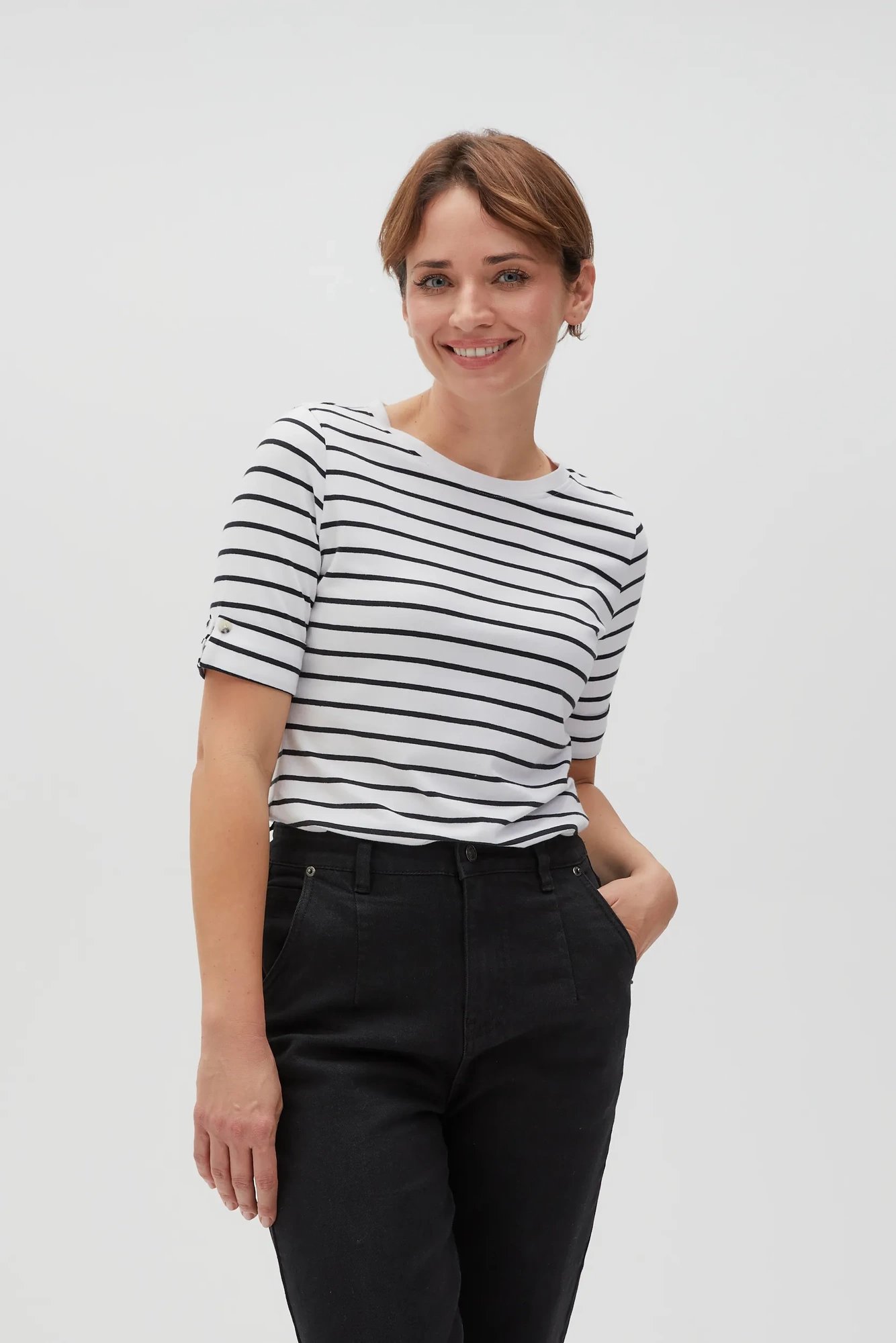 Womens T-shirt MOODO L-TS-4608 - black