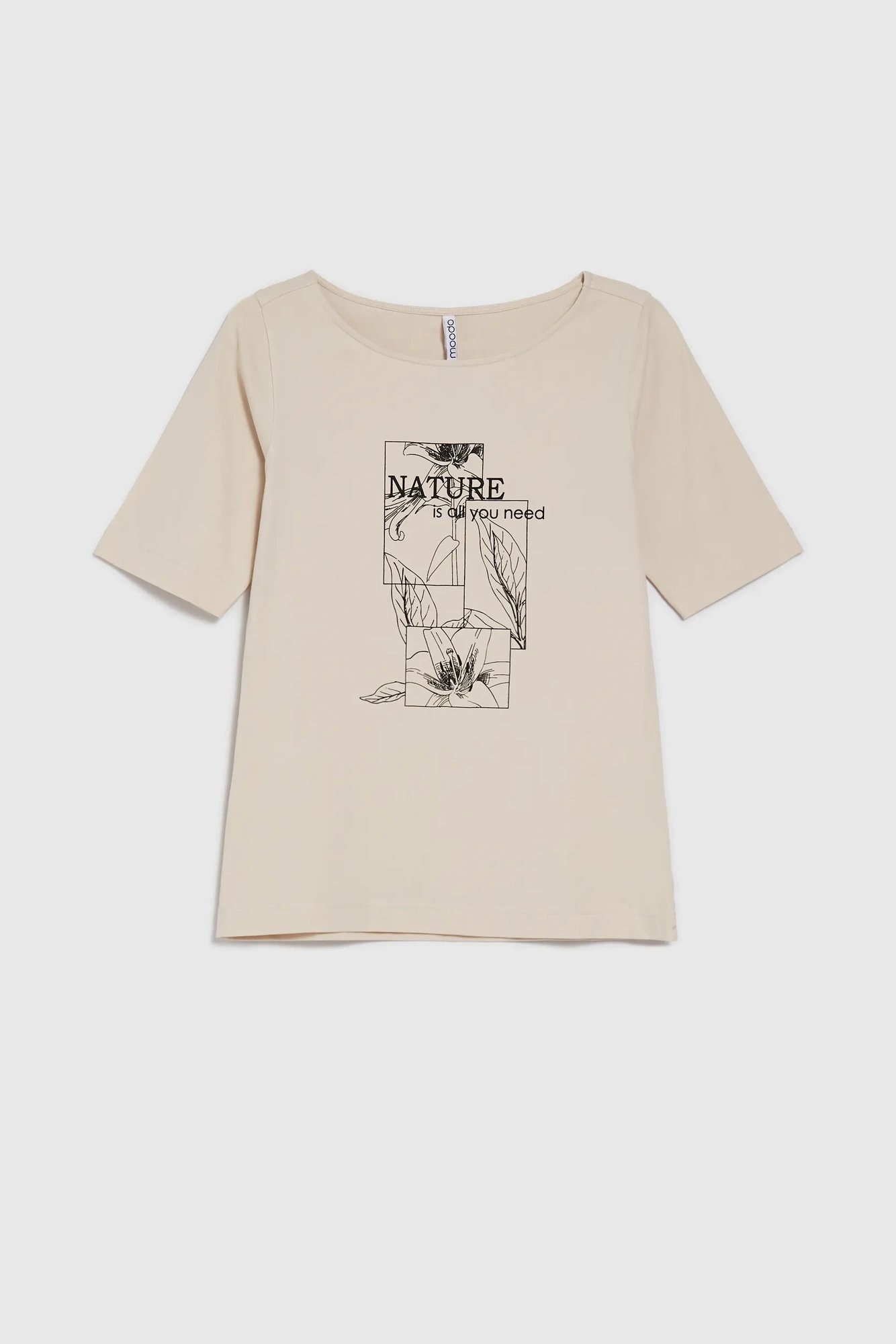 Marisse Women's T-Shirt L-Ts-4610 L.Beige