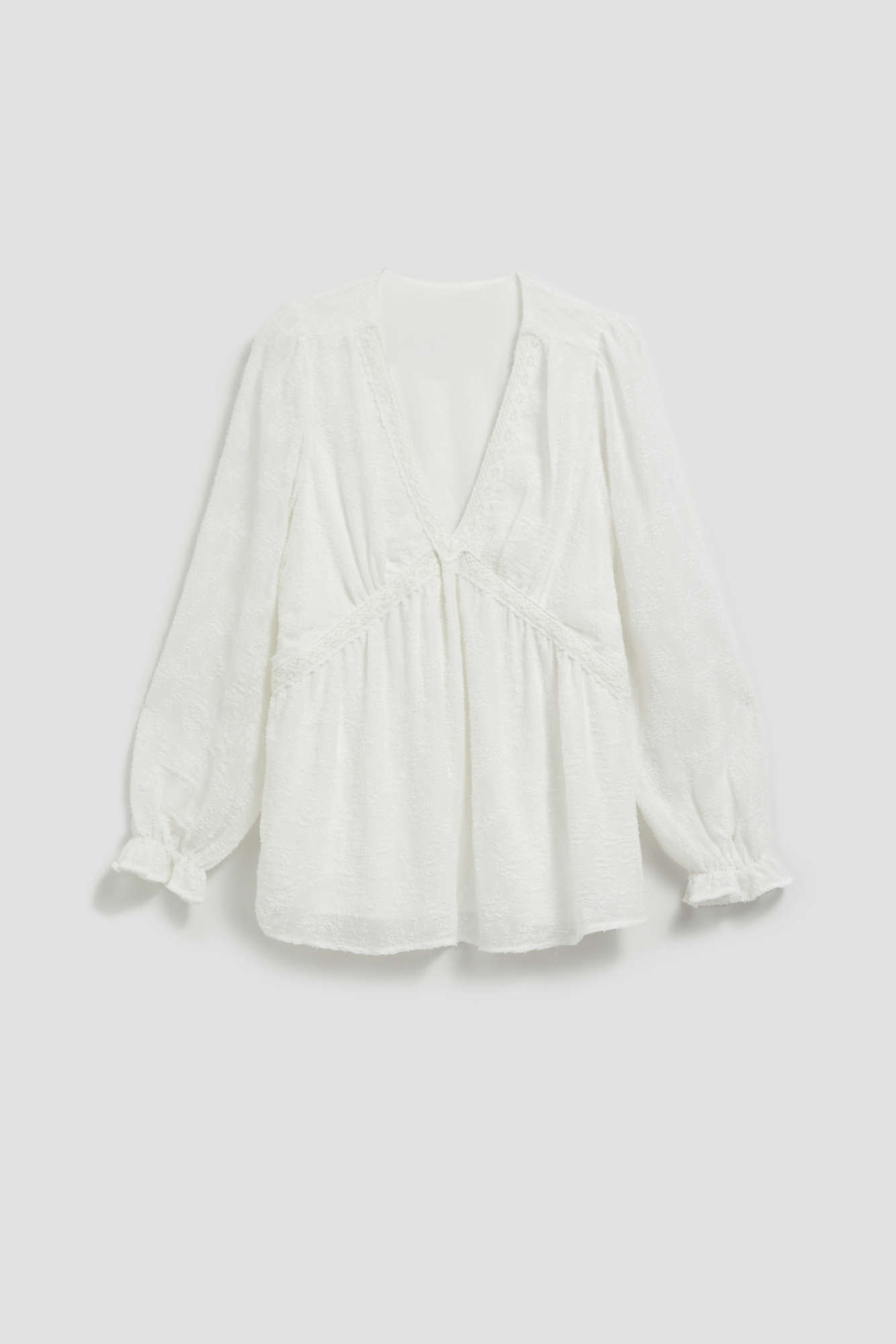 Shirts with fluffy sleeves