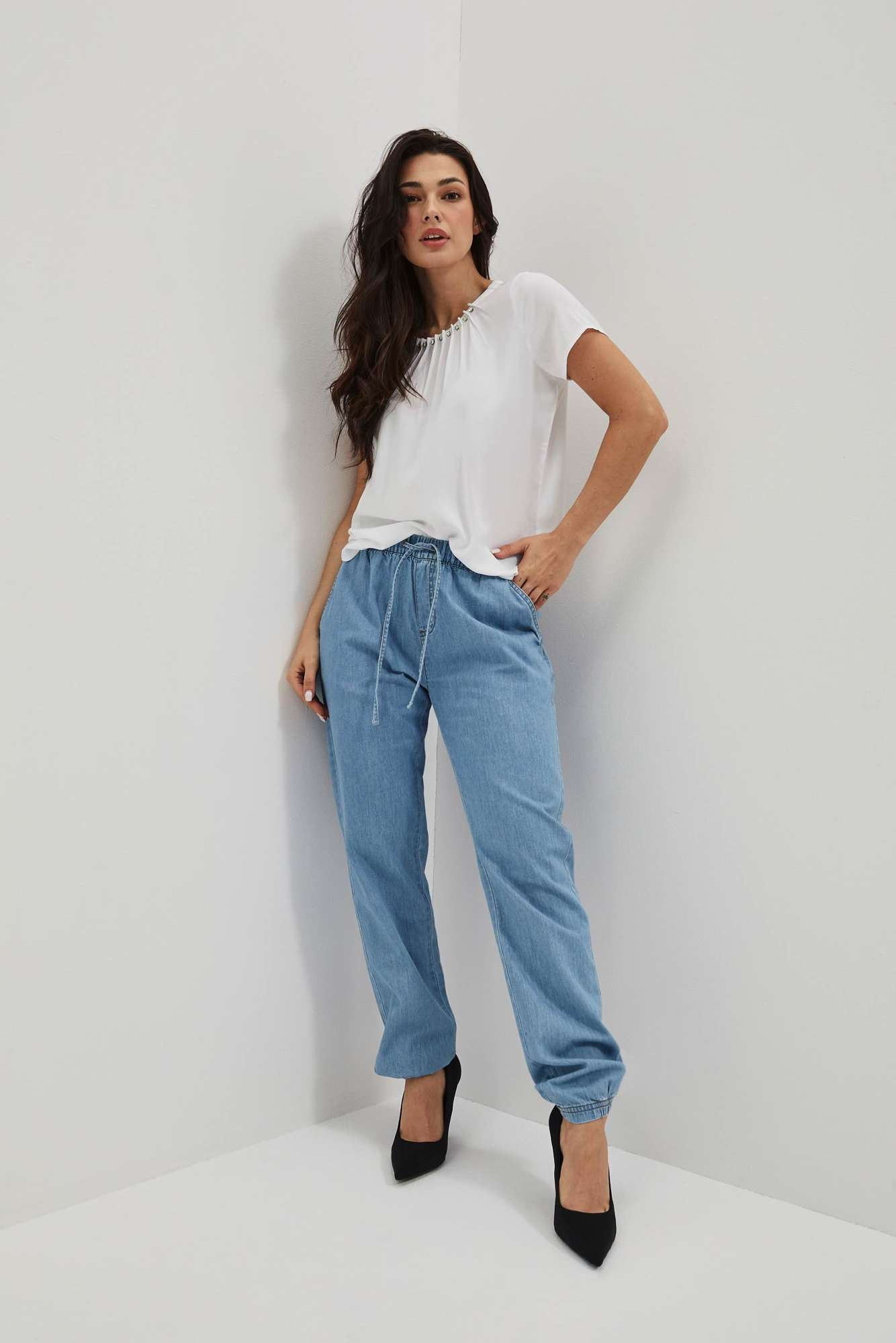 WOMEN'S JEANS L-JE-4004 BLUE