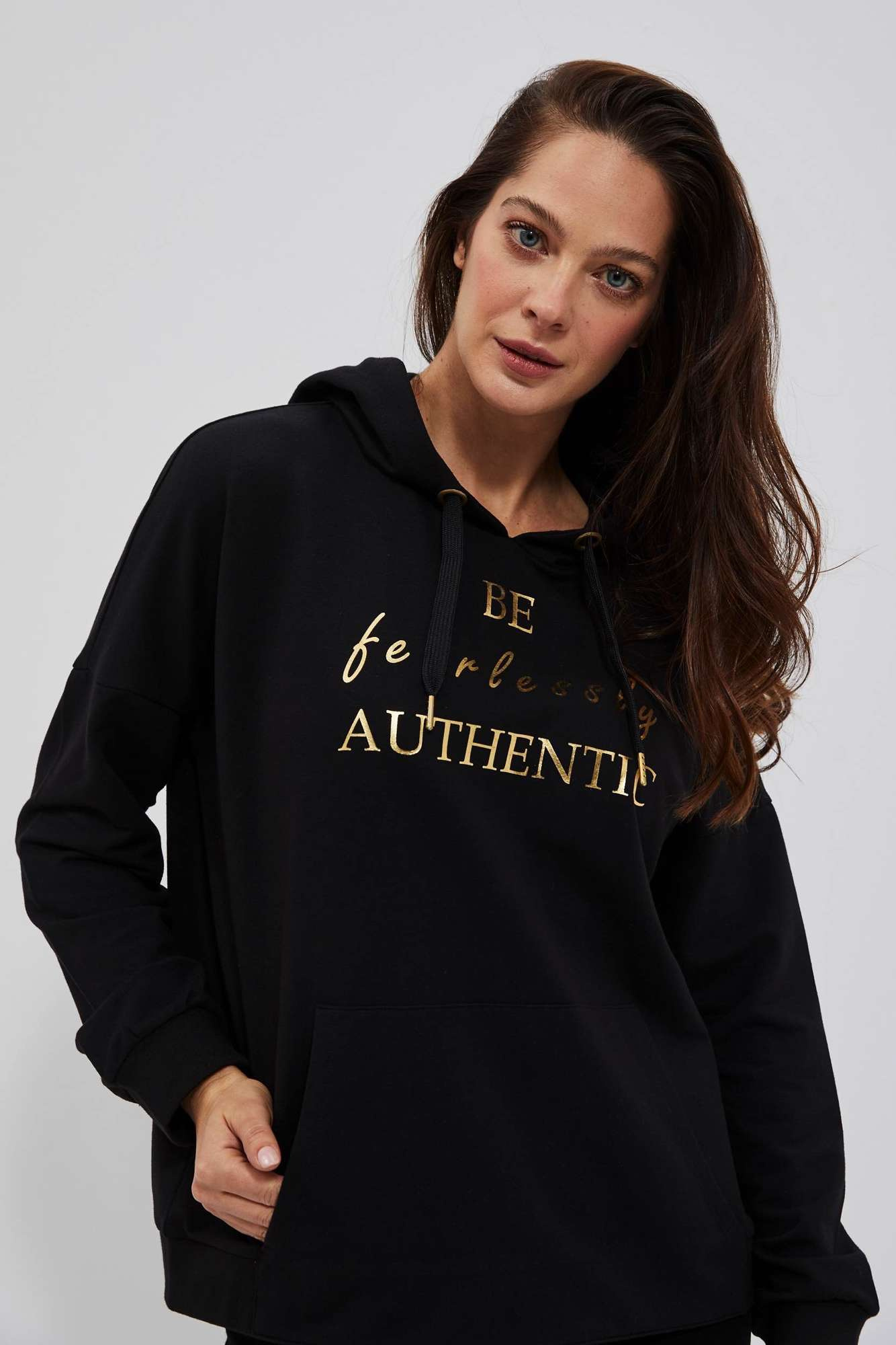 Marisse Women's Sweatshirt L-Bl-4008 Black