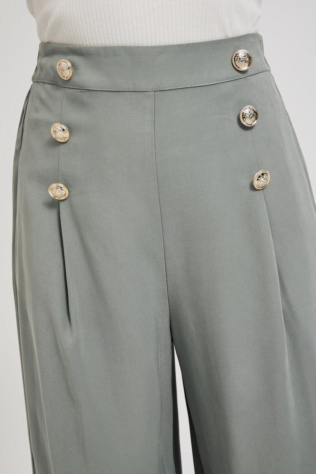 Women's summer trousers MOODO - olive