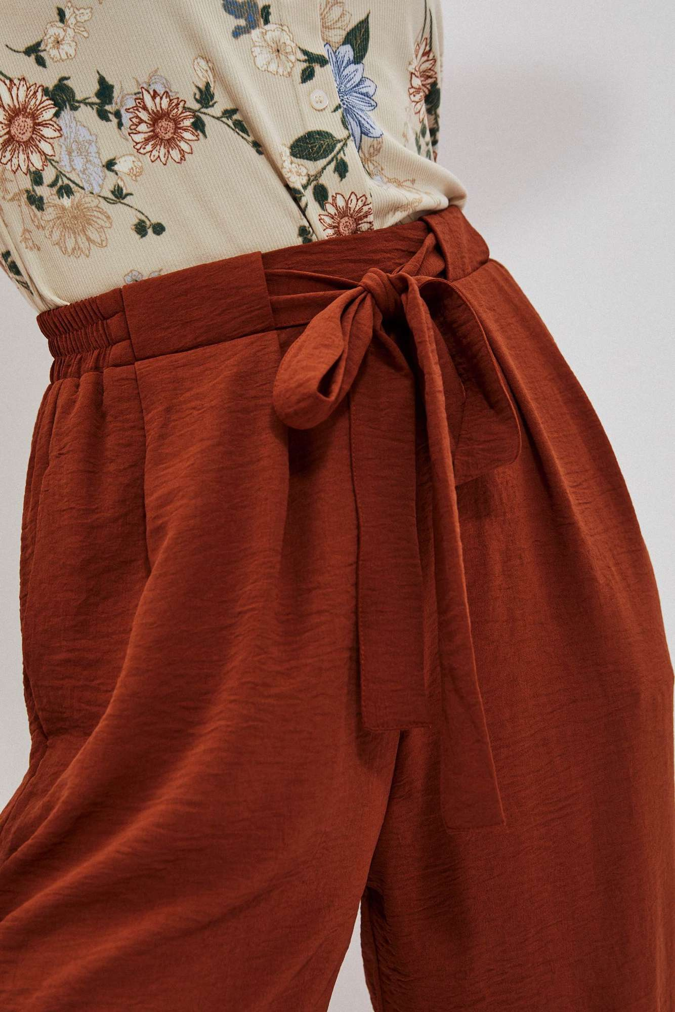 Marisse Women's Trousers L-Sp-4013 Brown