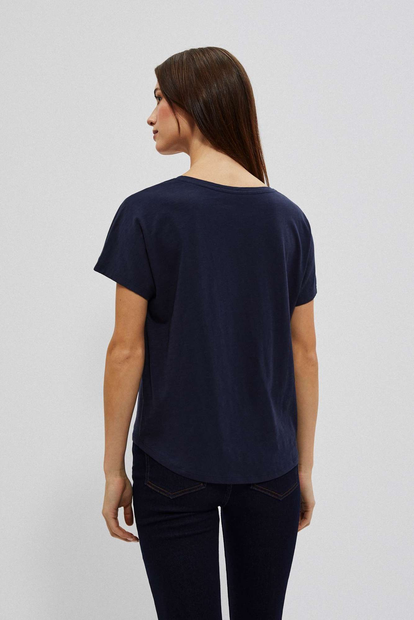 Cotton blouse with print