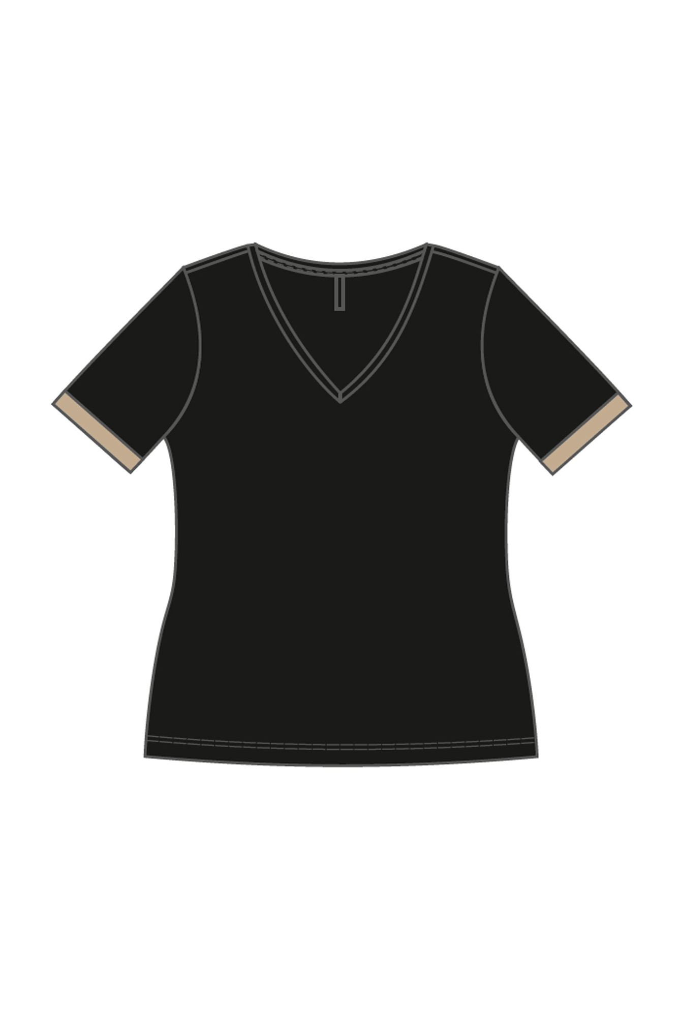 Marisse Women's Blouse Z-Ts-4540 Black