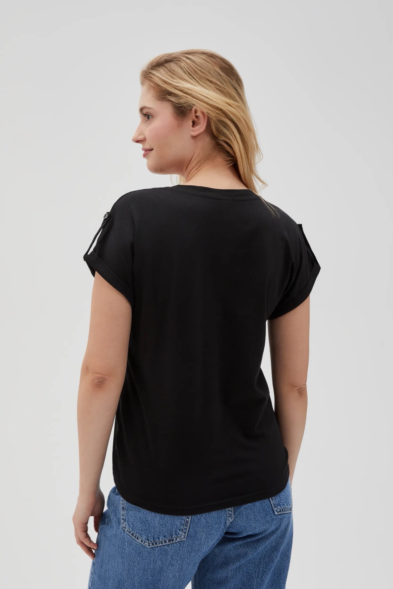 Marisse Women's T-Shirt L-Ts-4621 Black
