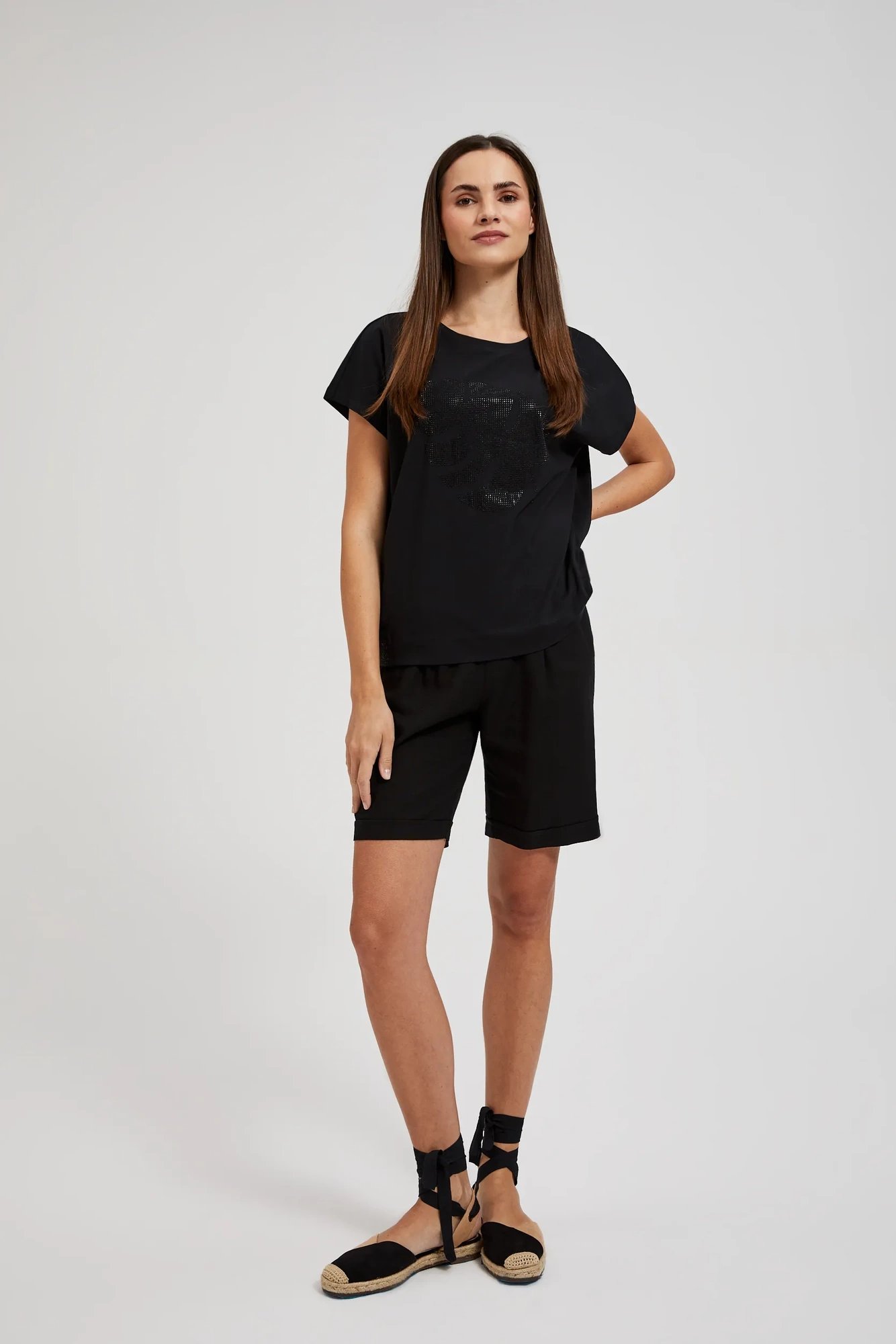 Marisse Women's Blouse L-Ts-4370 Black