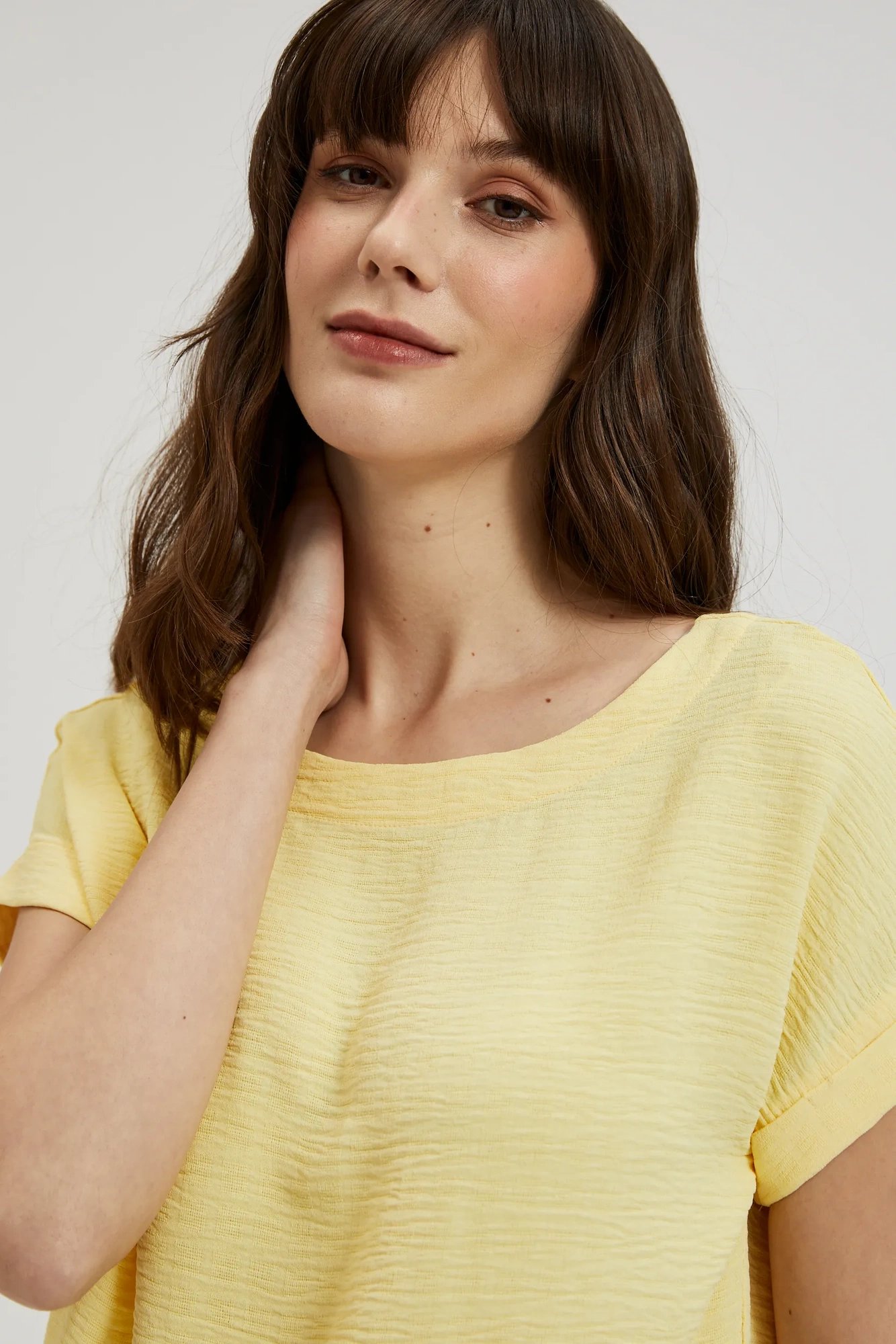 Women's blouse MOODO - light yellow