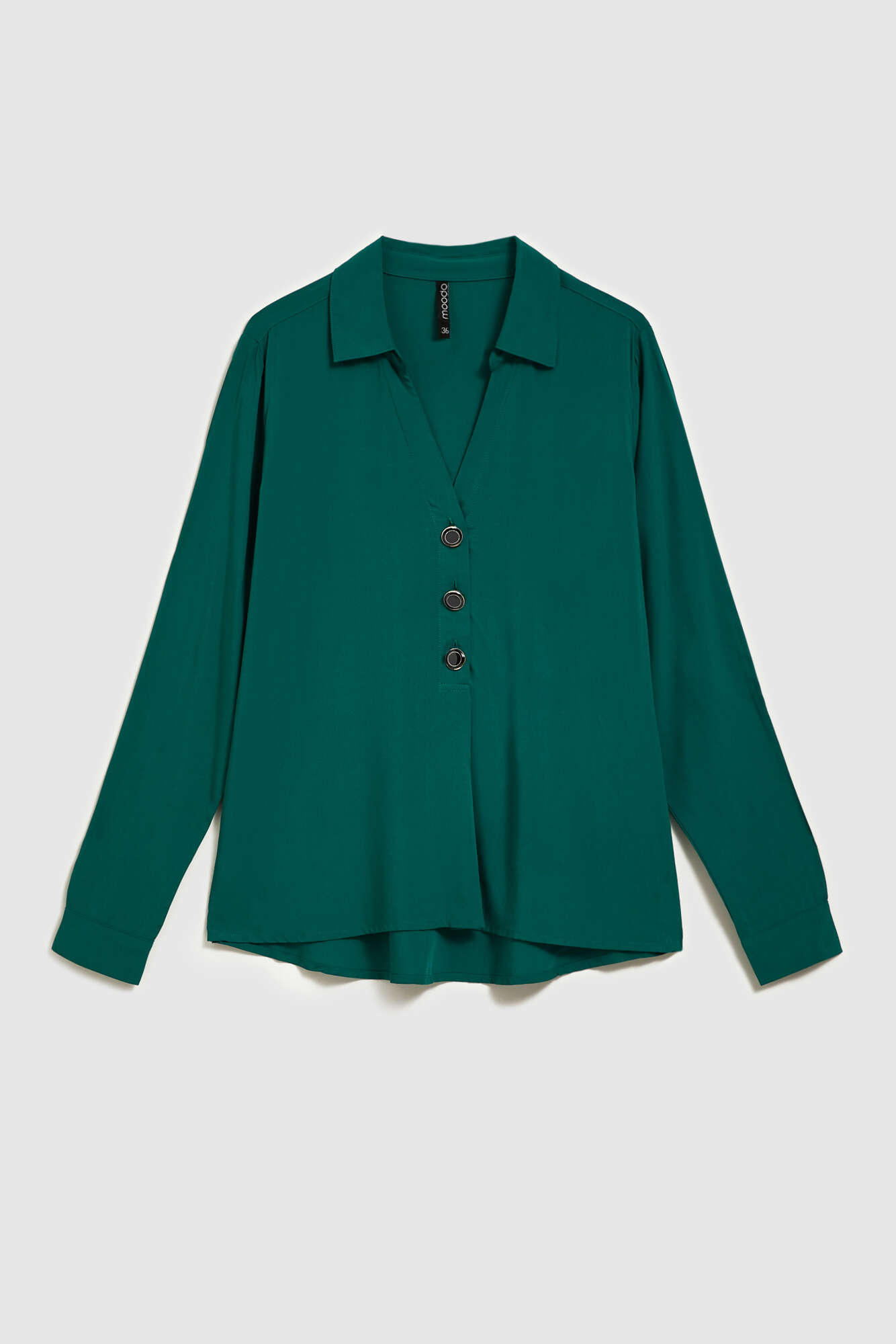 Marisse Emerald V-Neck Shirt