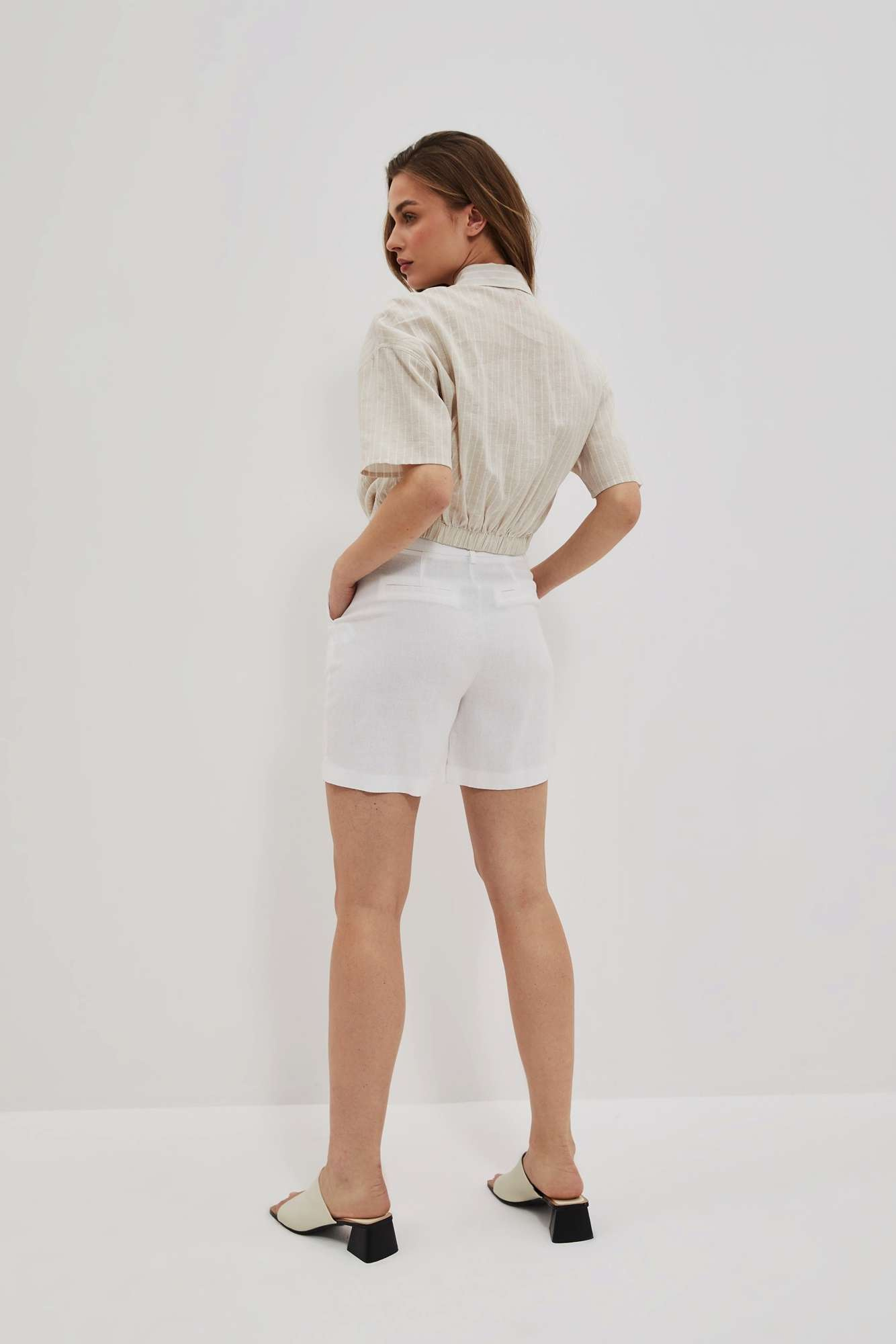 Marisse Women's Shorts L-Sh-4020 White