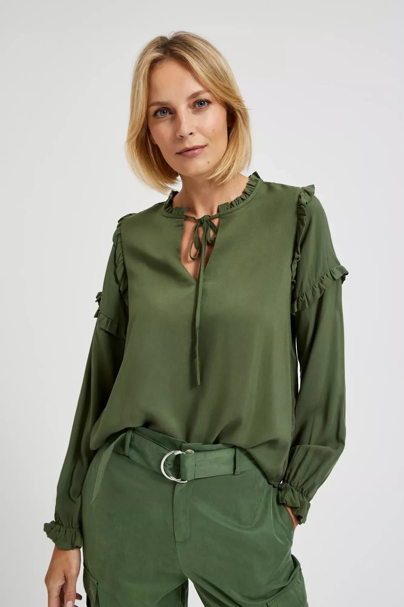 Marisse Women&#039;s Shirt L-Ko-4309 Khaki