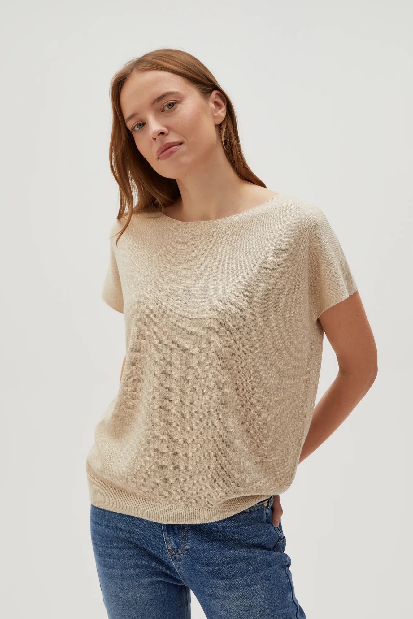 Marisse Women's Sweater L-Sw-4601 L.Beige