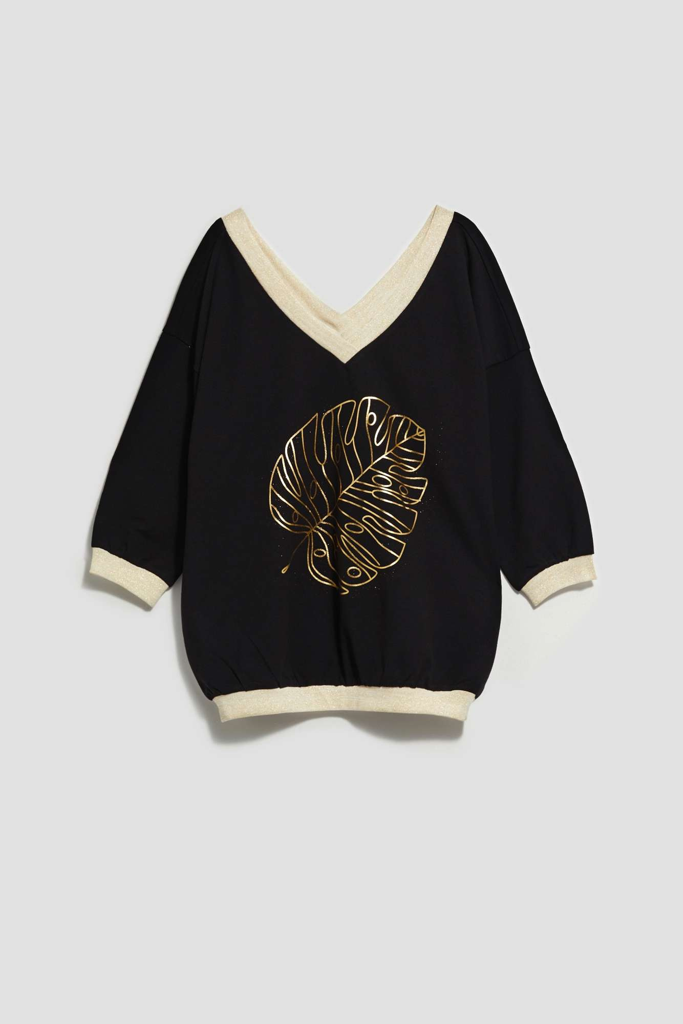 Marisse Women's Sweatshirt L-Bl-4009 Black