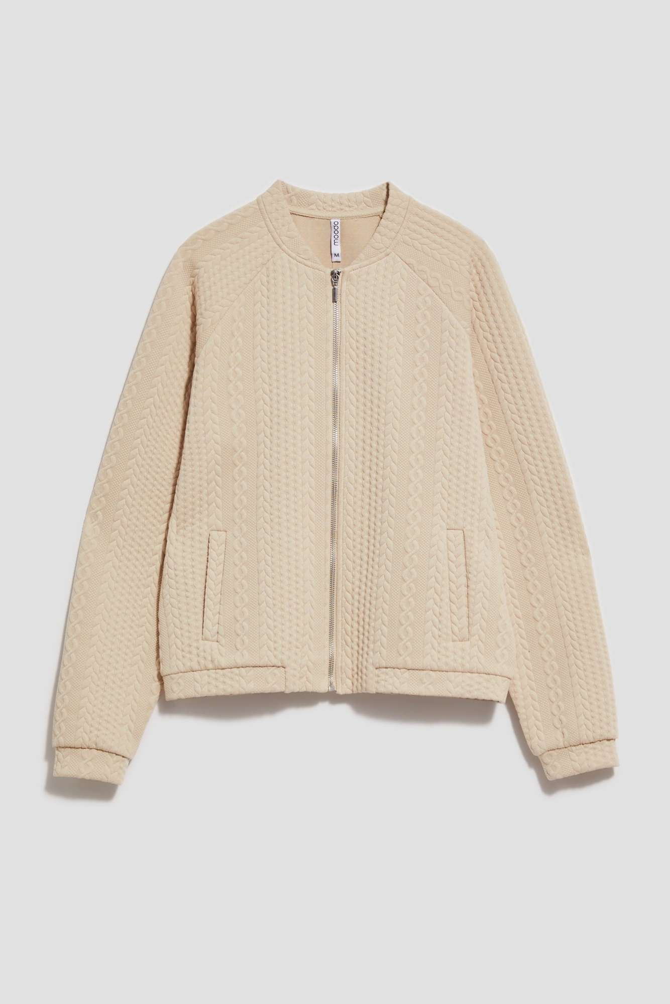 Zip-up hoodie with pockets