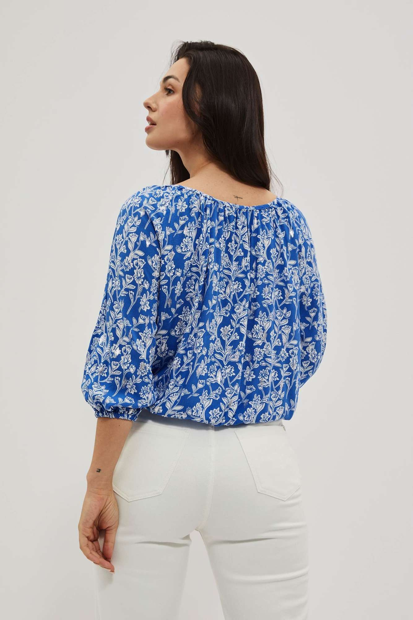 WOMEN'S SHIRT L-KO-4021 BLUE