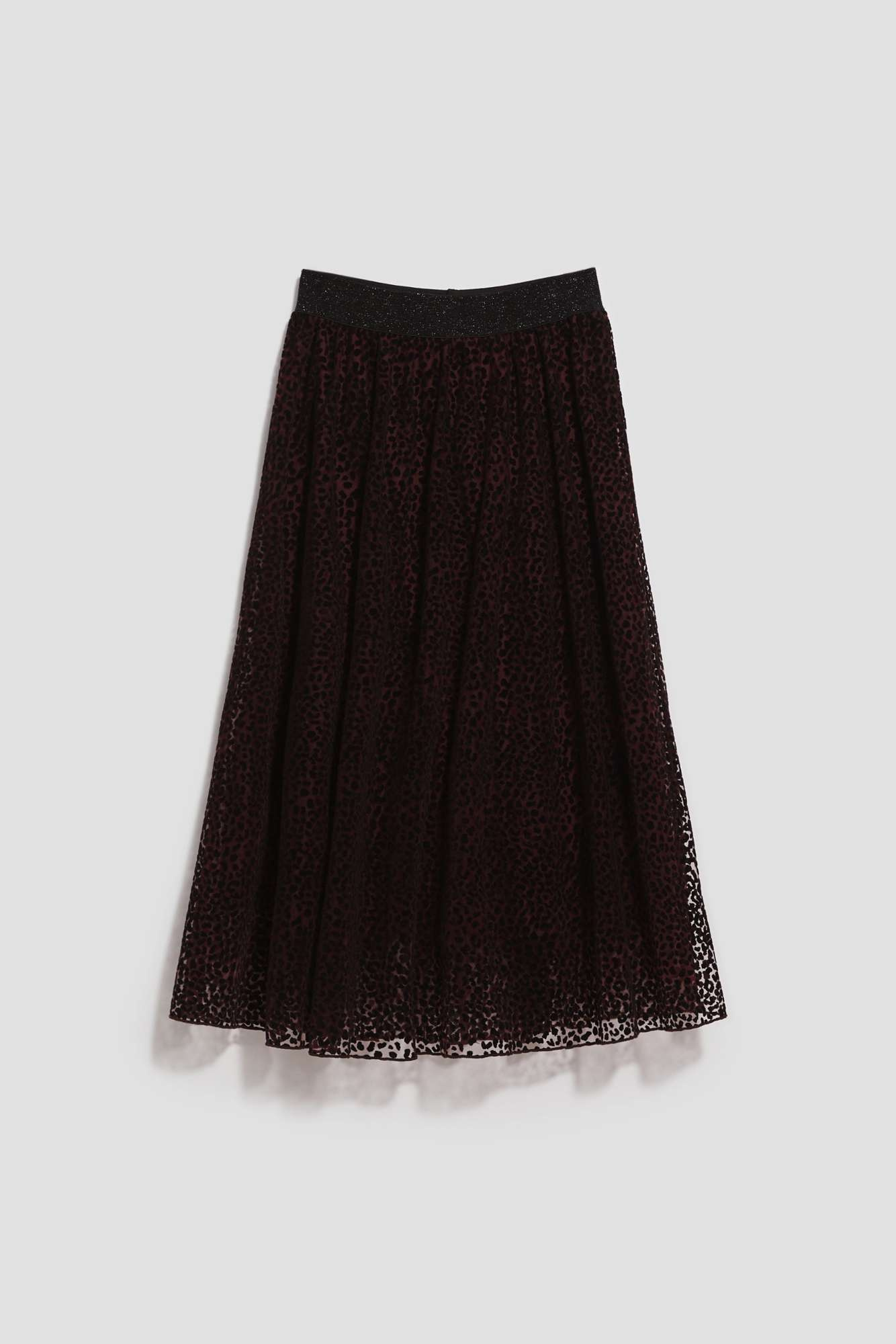Flared midi skirt