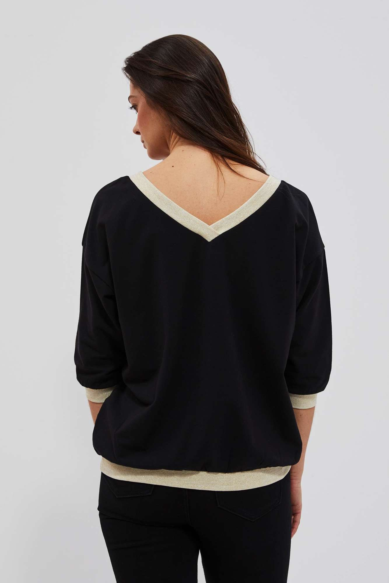 Marisse Women's Sweatshirt L-Bl-4009 Black