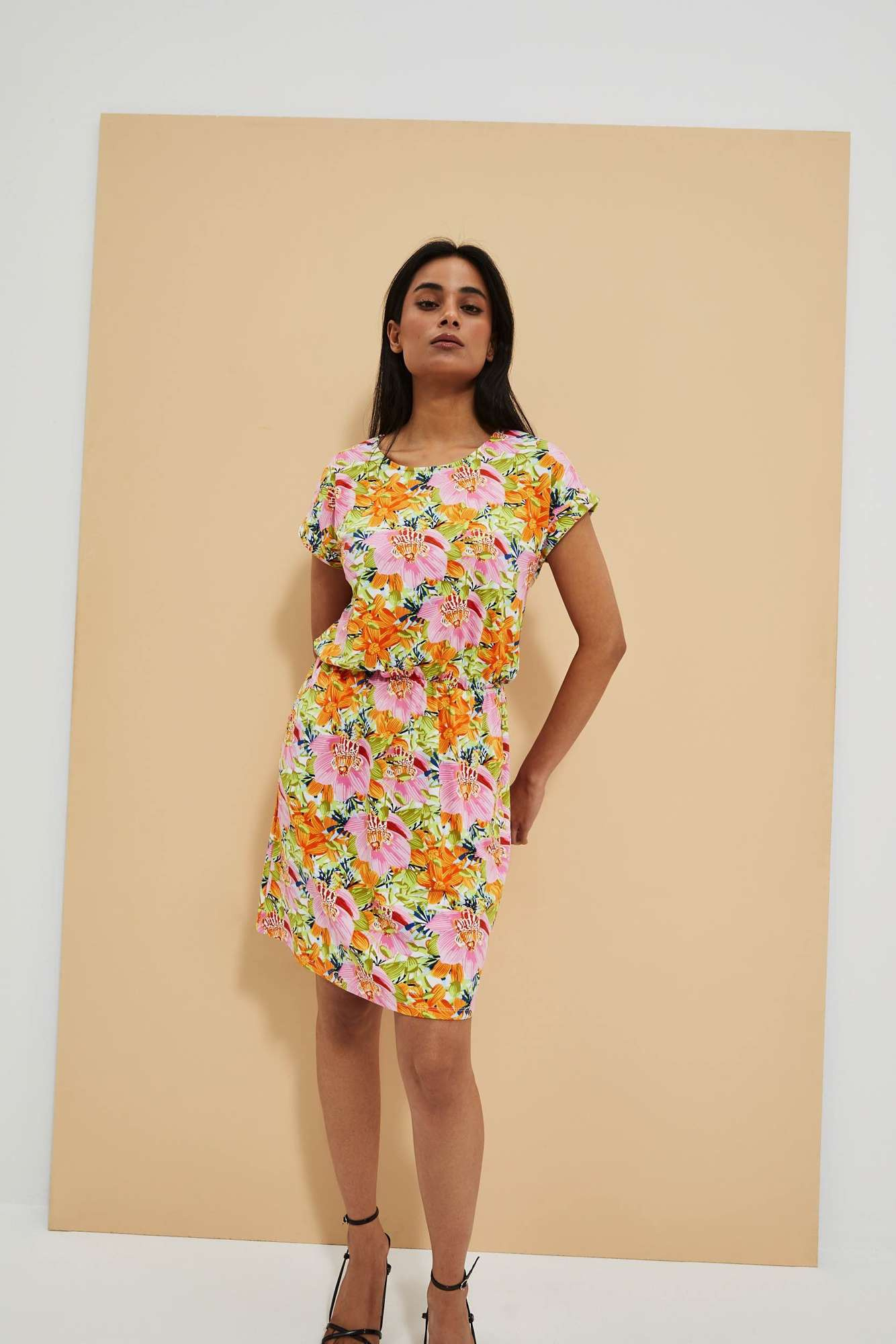 Marisse Women's Dress L-Su-4043 Orange