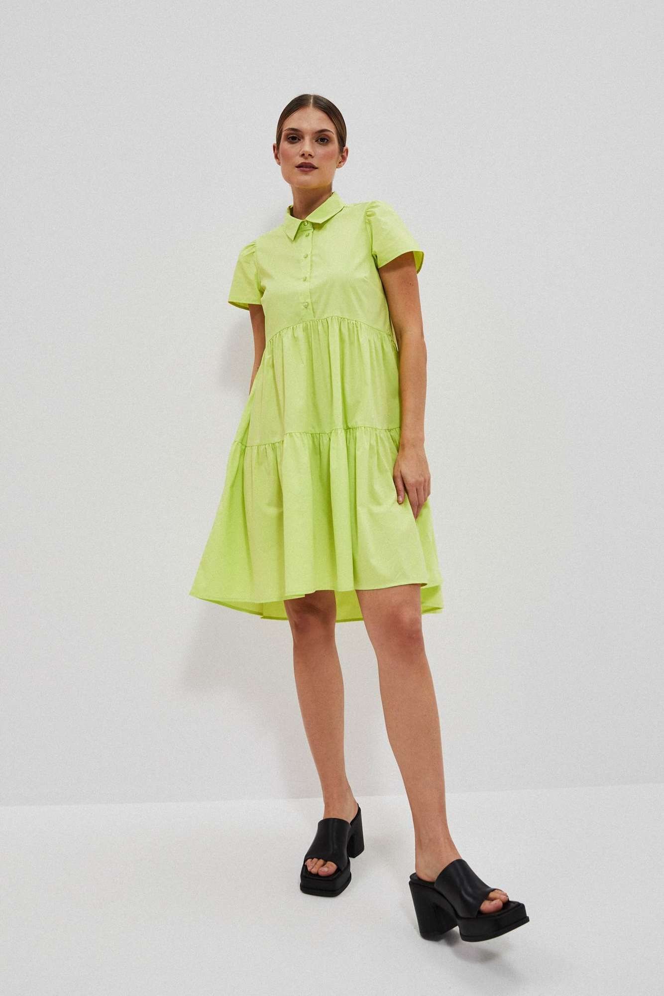 Marisse Women's Dress L-Su-4025 L.Green