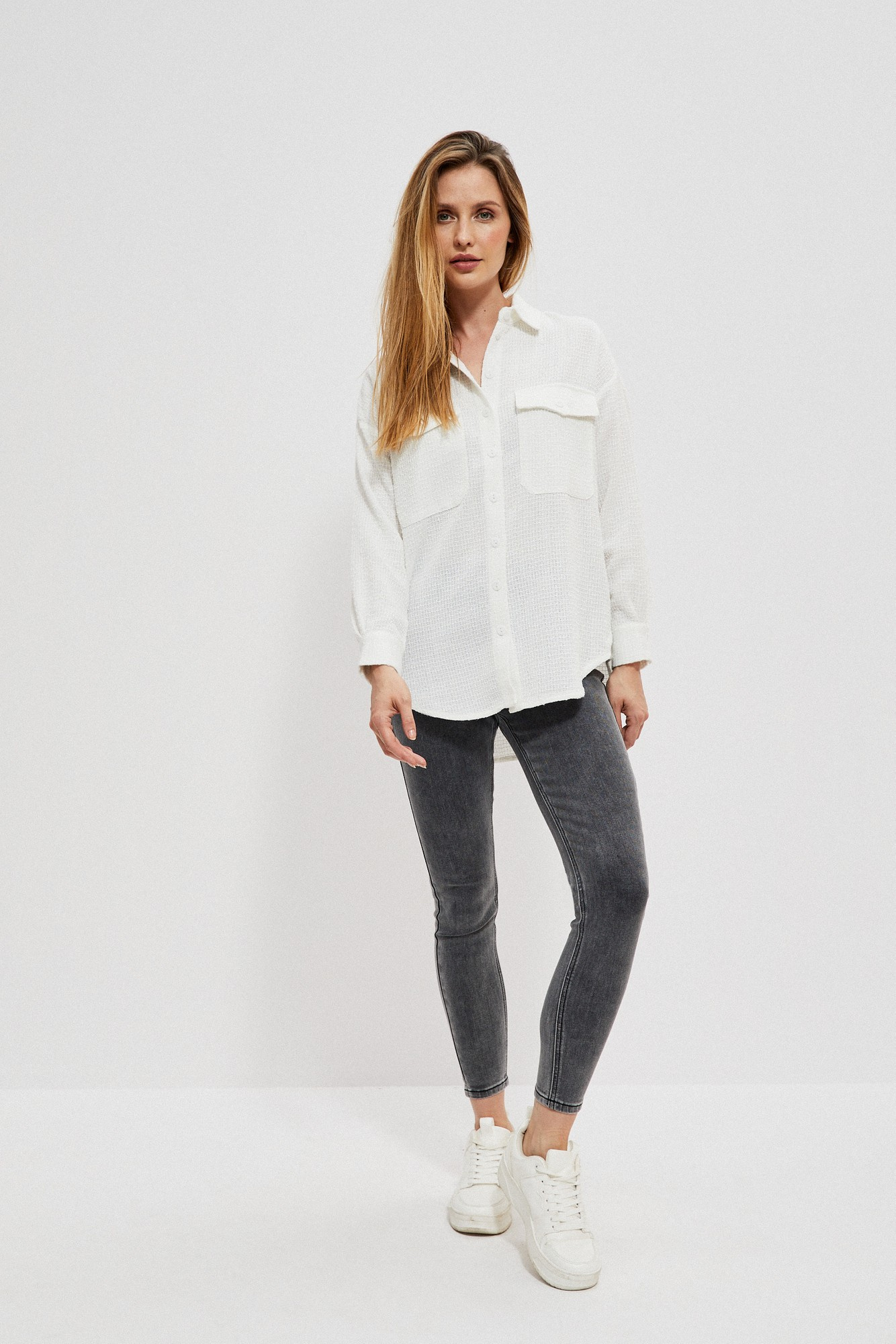 Textured fabric shirts