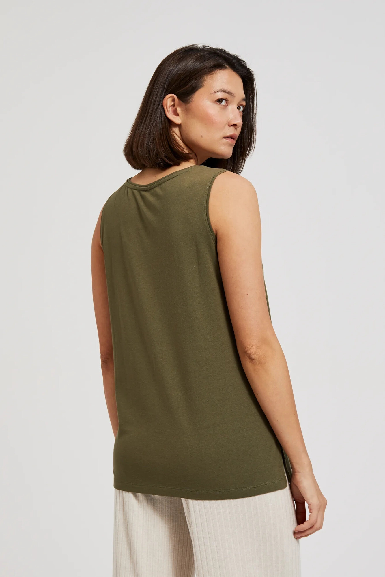 Women's tank top MOODO - olive