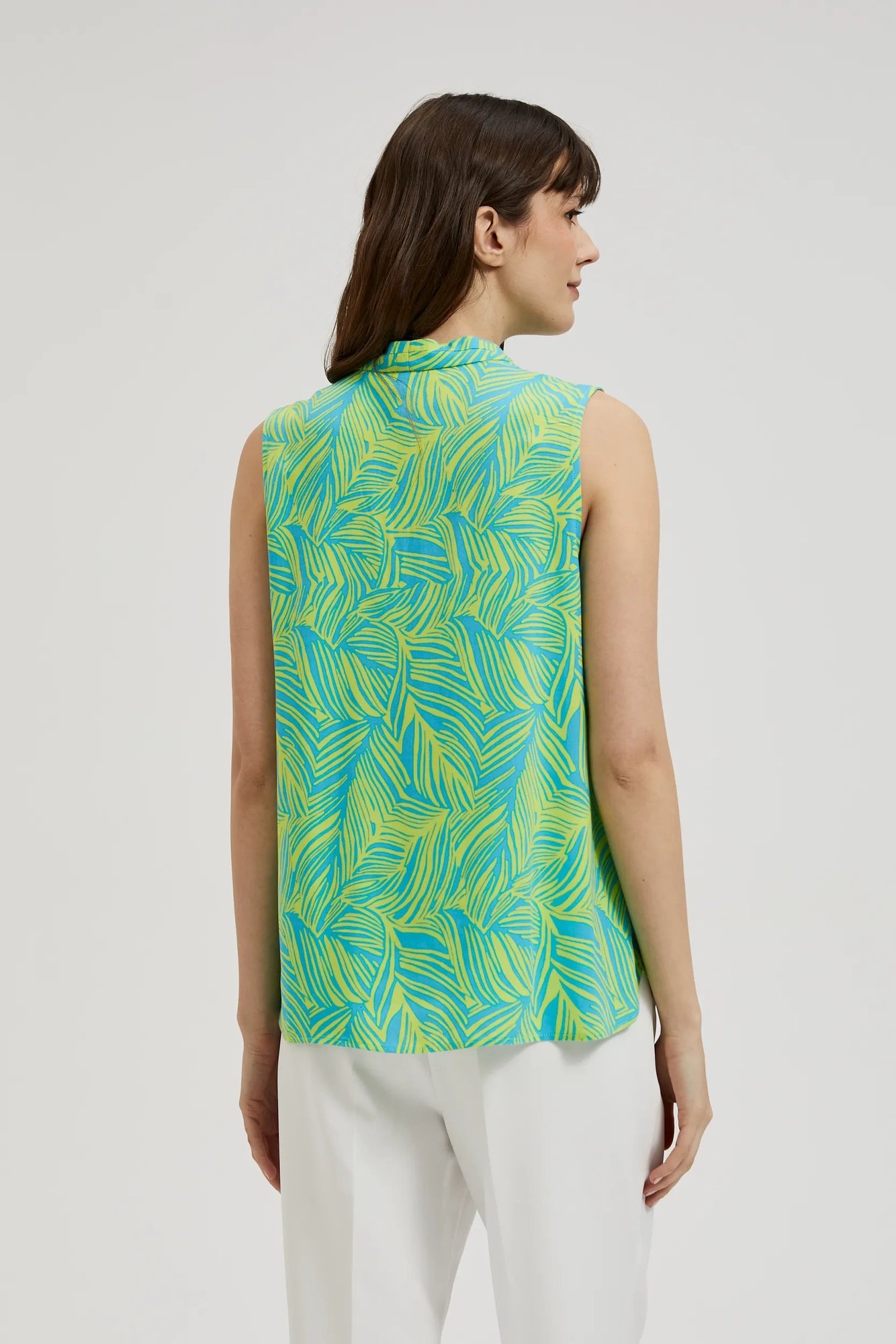 Women's blouse with neckline MOODO - colorful