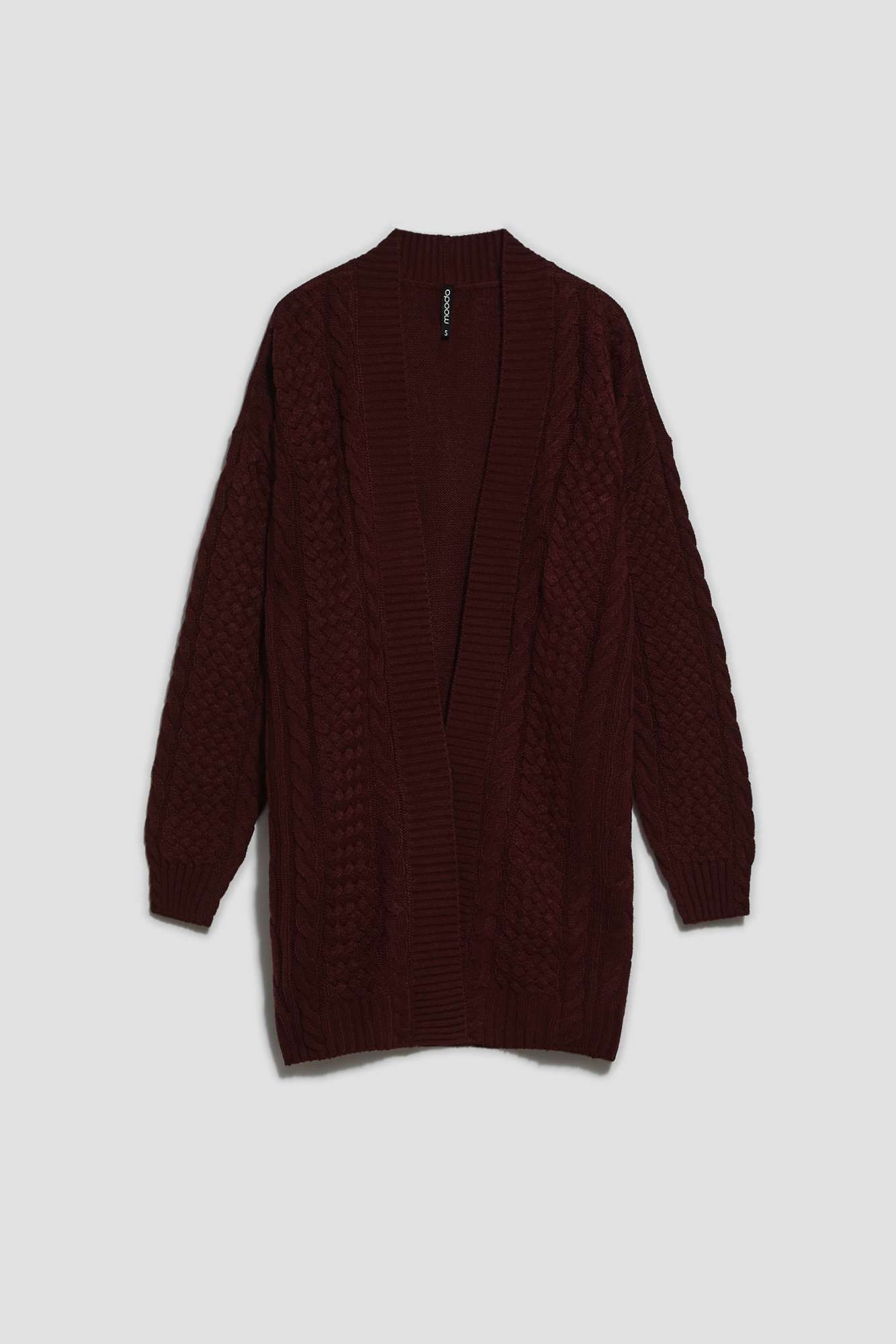 Marisse Long Chestnut Cardigan